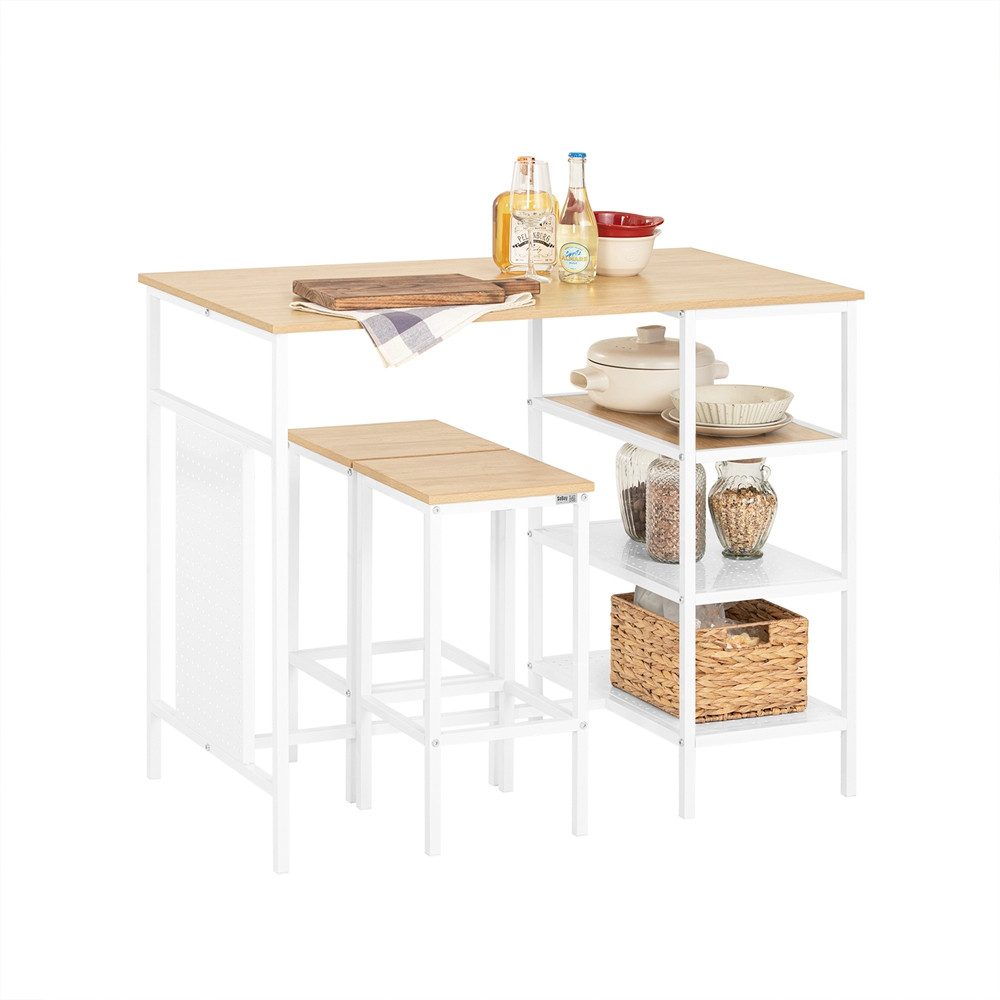 SoBuy Essgruppe OGT51, 3-teilig, Esstisch mit günstig online kaufen