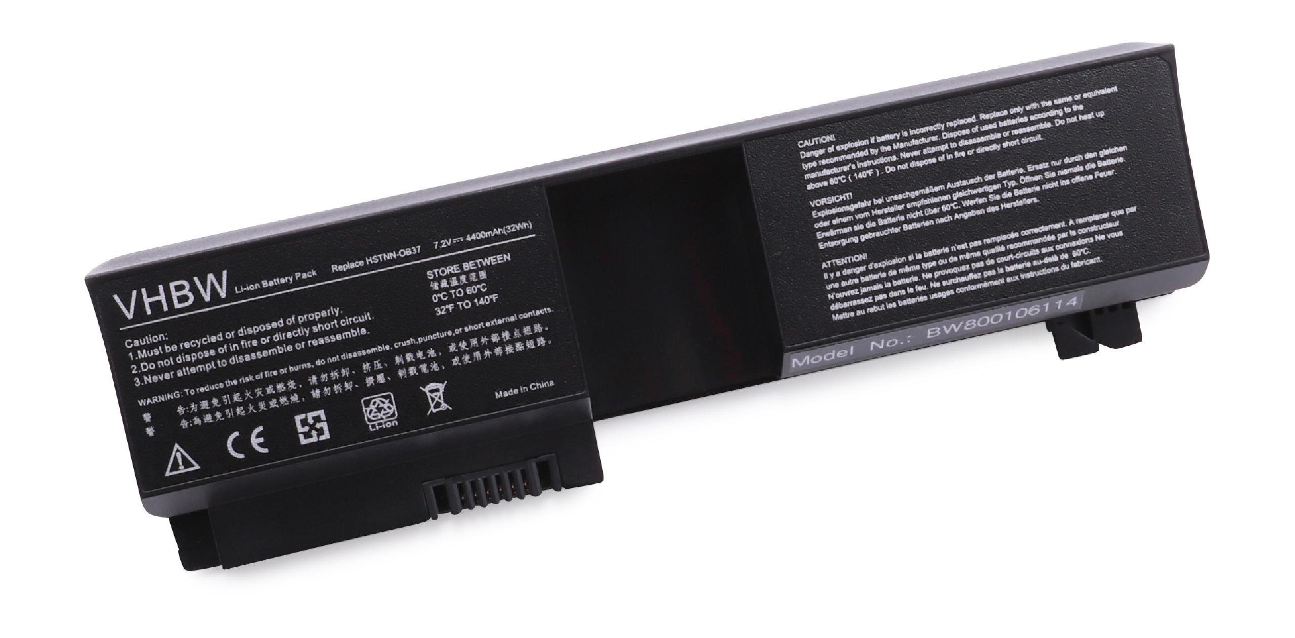 4400 tx1129EA Li-Ion) Netbook passend Laptop-Akku mAh tx1128EA, tx1127EA, Notebook (4400mAh, HP vhbw tx1126EA, tx1125EA, für 7,2V, tx1127CL, / Pavilion Kompatibel mit