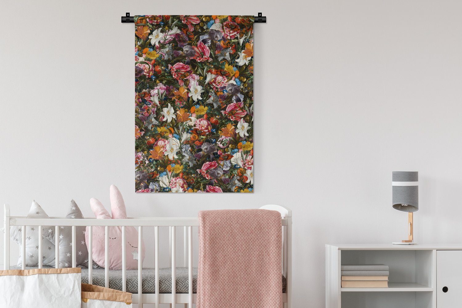 Kleid, - - Abstrakt für - Schmetterling Alte, Design - Kinderzimmer - Schlafzimmer, Wanddeko Wanddekoobjekt MuchoWow - Wandbehang, Blumen Wohnzimmer, Malerei Kunst