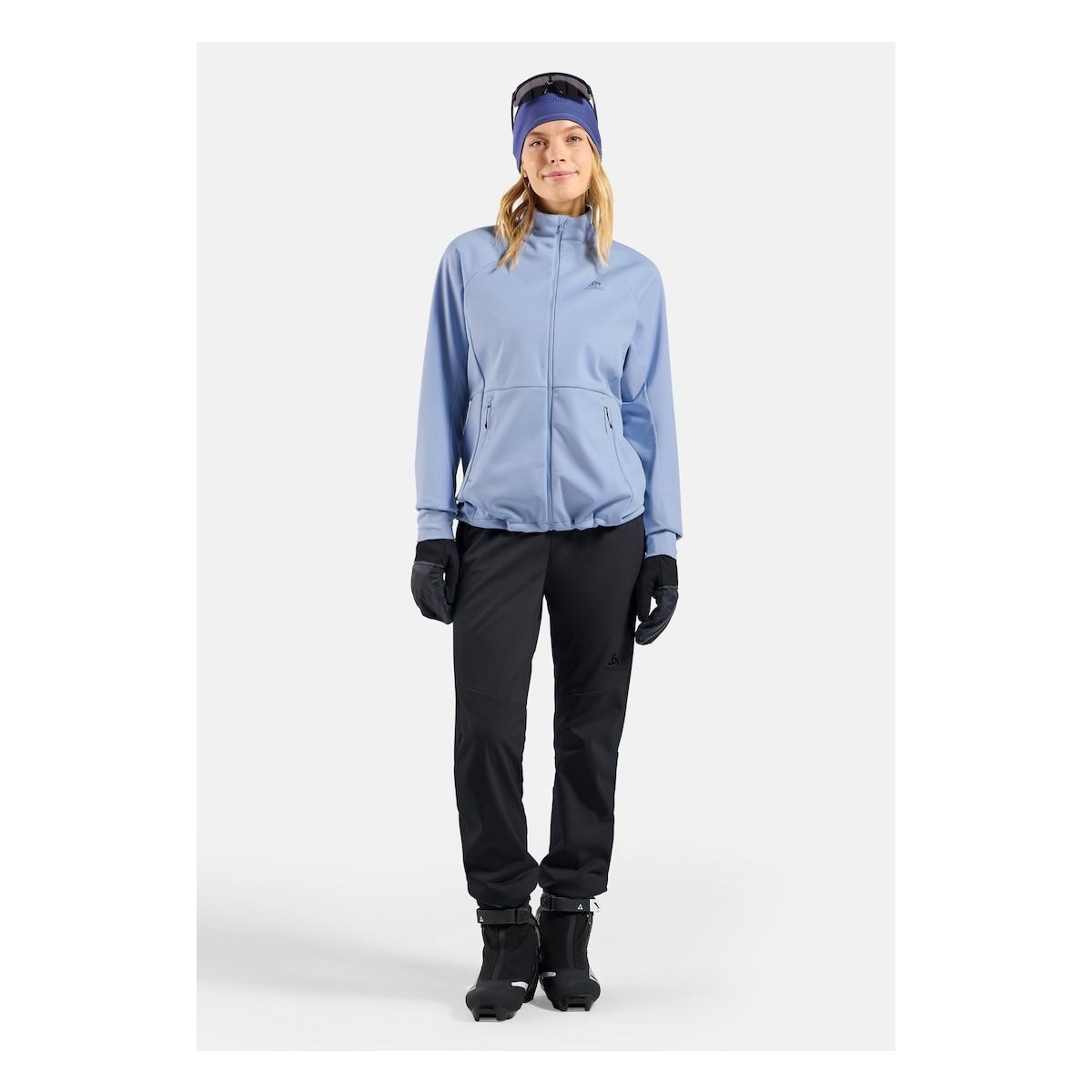Odlo Skijacke Essential Warm Winddichte Damenjacke für Skifahren und Langlaufen, hält warm