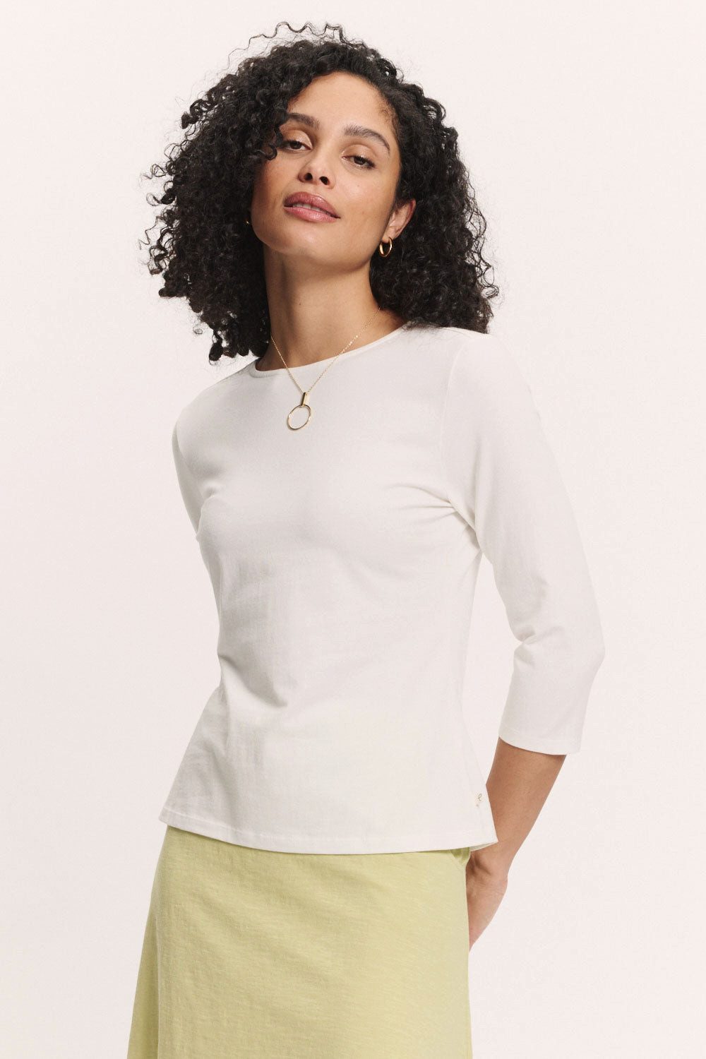 Tranquillo Longsleeve Jerseyshirt Jaadee 3/4 Arm aus Bio-Baumwolle GOTS-zertifizierte Bio-Baumwolle