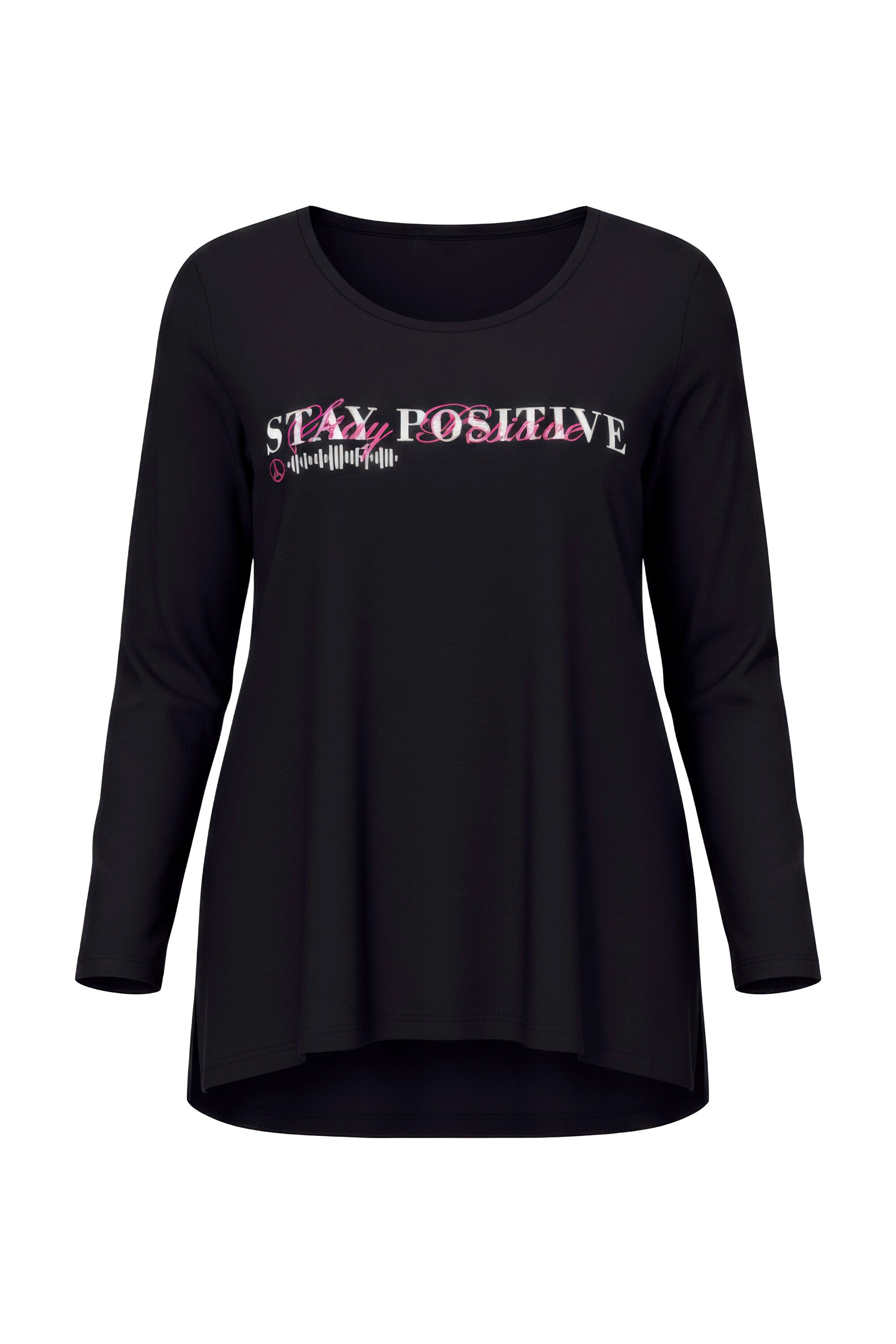 Angel of Style T-Shirt T-Shirt A-Linie Schriftzug Langarm günstig online kaufen