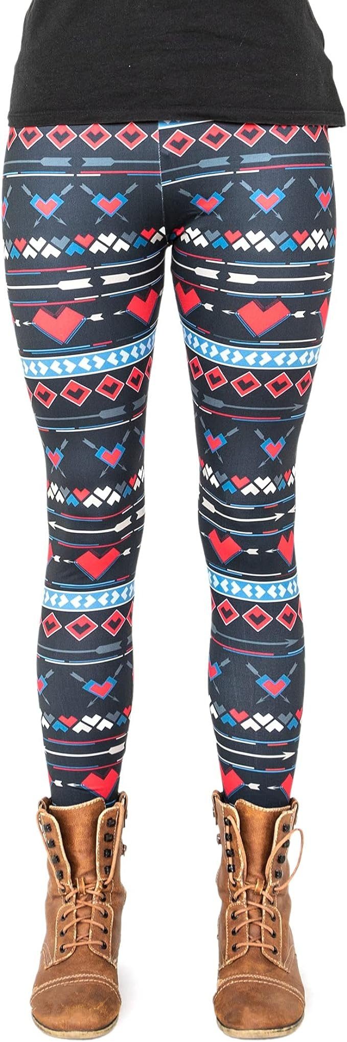 cosey Leggings Christmas-Line Leggings in verschiedenen Motiven (Einheitsgröße XS-L) Christmas Herz | Leggings