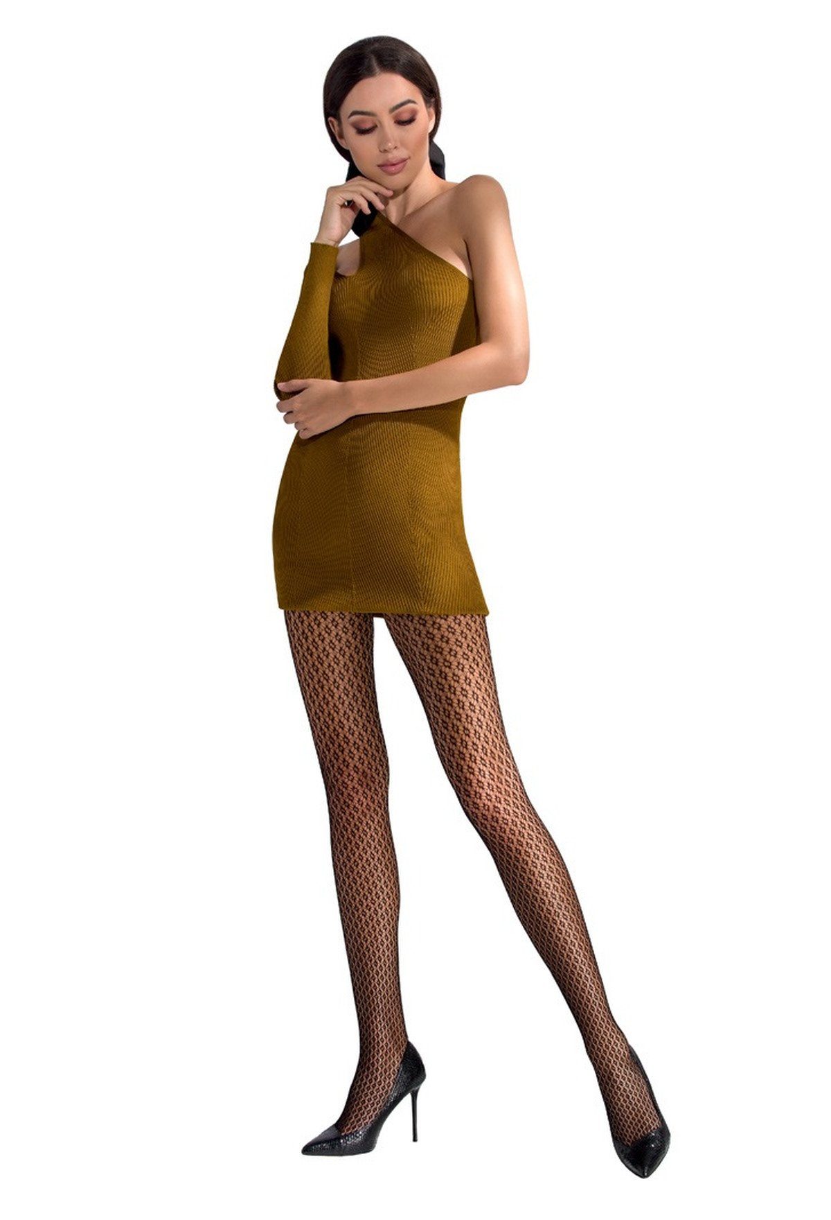 Passion Feinstrumpfhose Strumpfhose in schwarz Netz-Optik Nylon elastisch 20 DEN (1 St). € 20,90