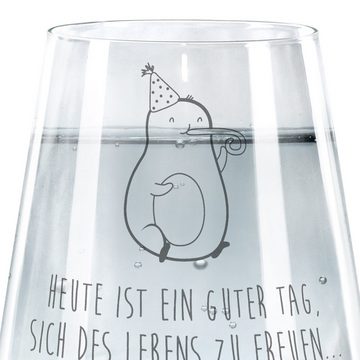 Mr. & Mrs. Panda Glas Avocado Feier - Transparent - Geschenk, Trinkglas mit Gravur, Wasserg, Premium Glas, Elegantes Design