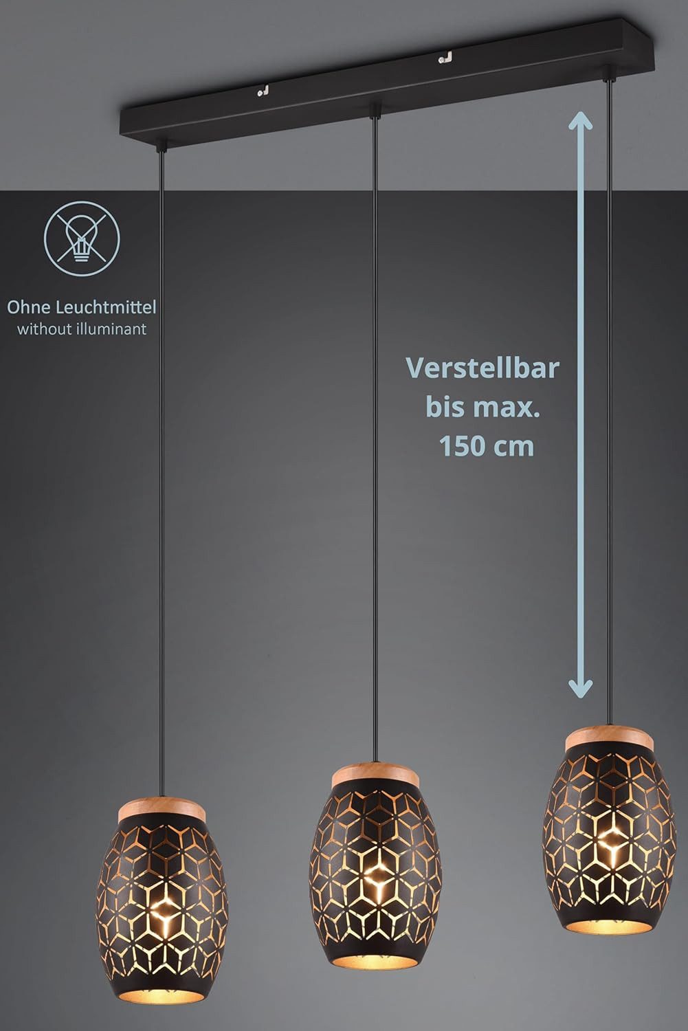 lightling Pendelleuchte Bill, ohne Leuchtmittel, Höhe günstig online kaufen