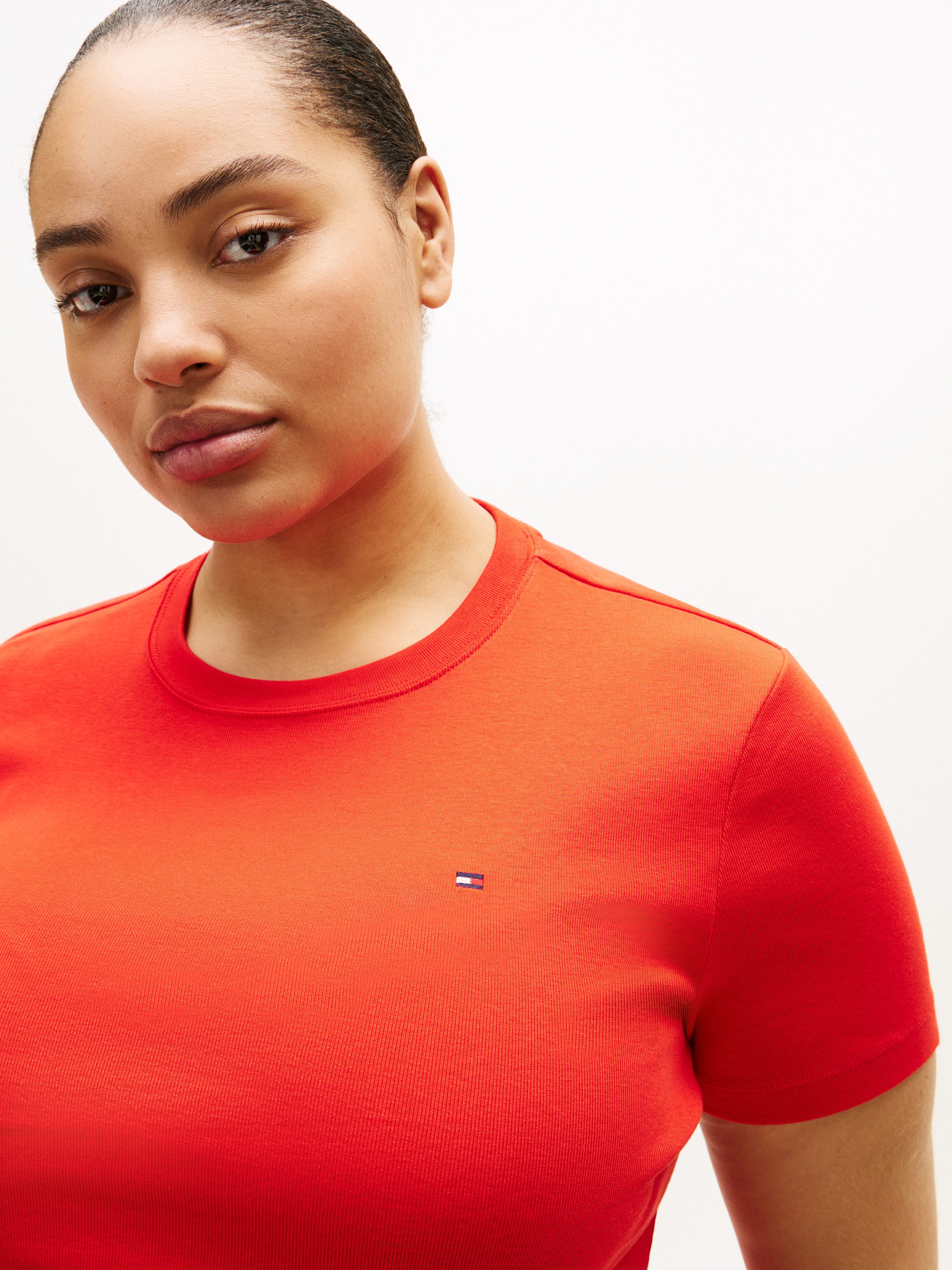 Tommy Hilfiger Curve T-Shirt CRV SLIM CODY C-NK SS in großen Größen