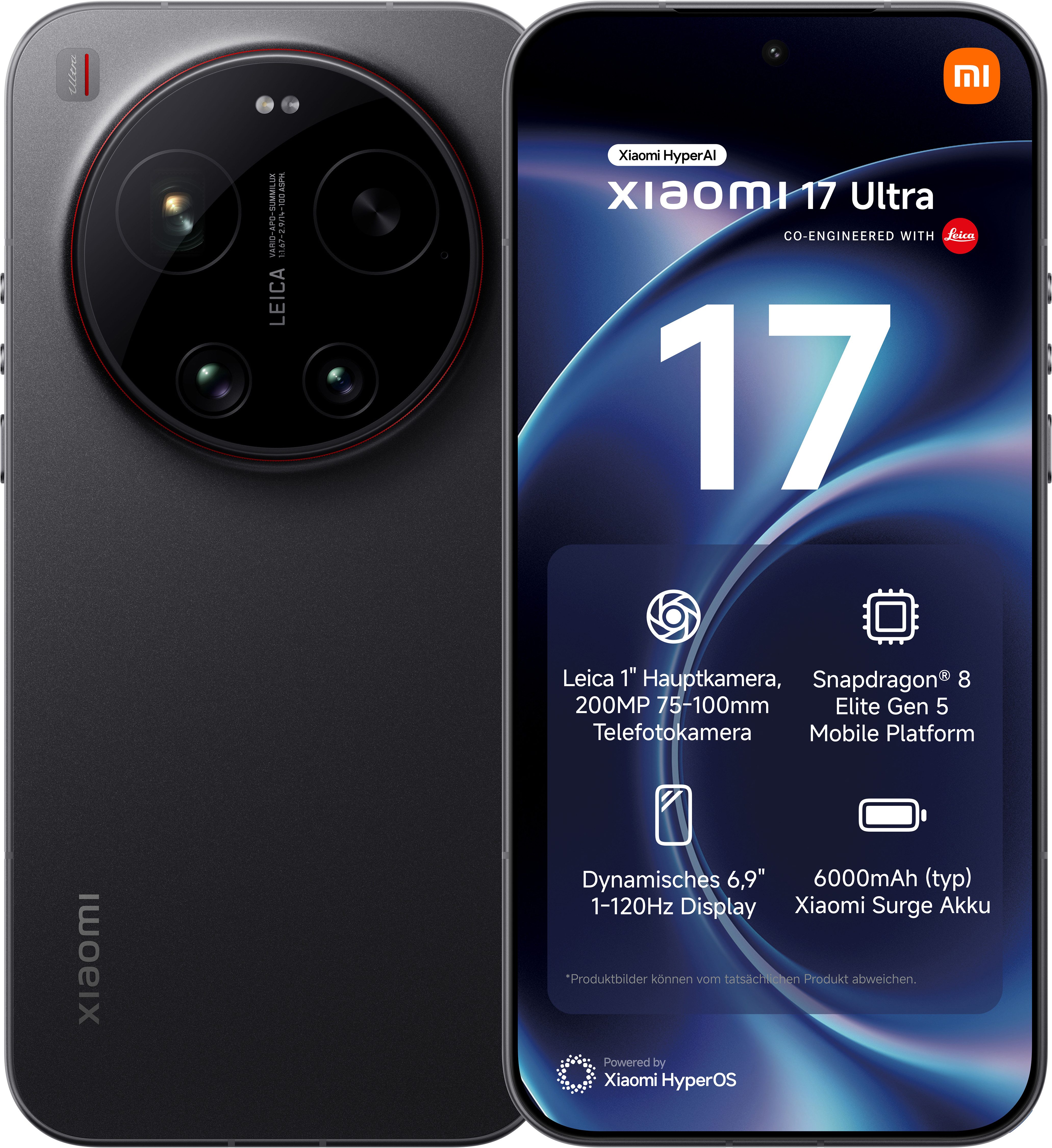 Xiaomi 17 Ultra 16+512GB Smartphone (17,53 cm/6,9 Zoll, 512 GB Speicherplatz, 50 MP Kamera)