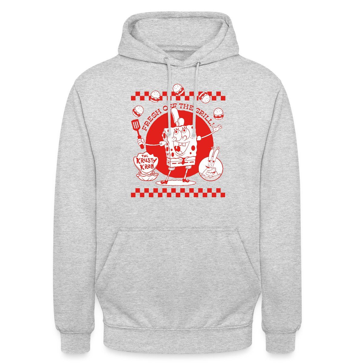 Spreadshirt Hoodie Spongebob Schwammkopf Fresh Off The Grill Unisex Hoodie (1-tlg)