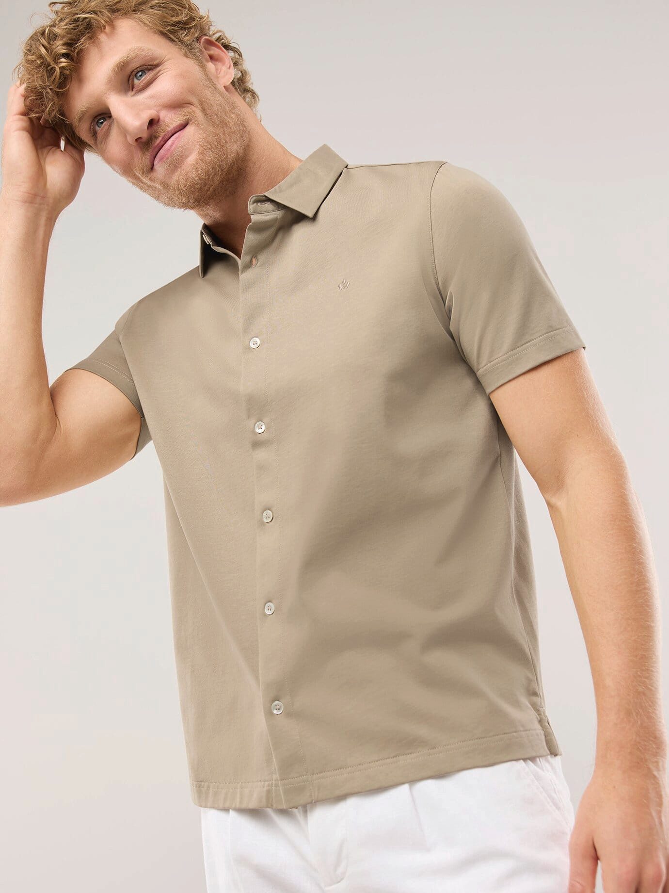 Walbusch Poloshirt Herren Kurzarm Polo mercerisierte Baumwolle eleganter Kragen, Konfektionierter Kragen, atmungsaktiv
