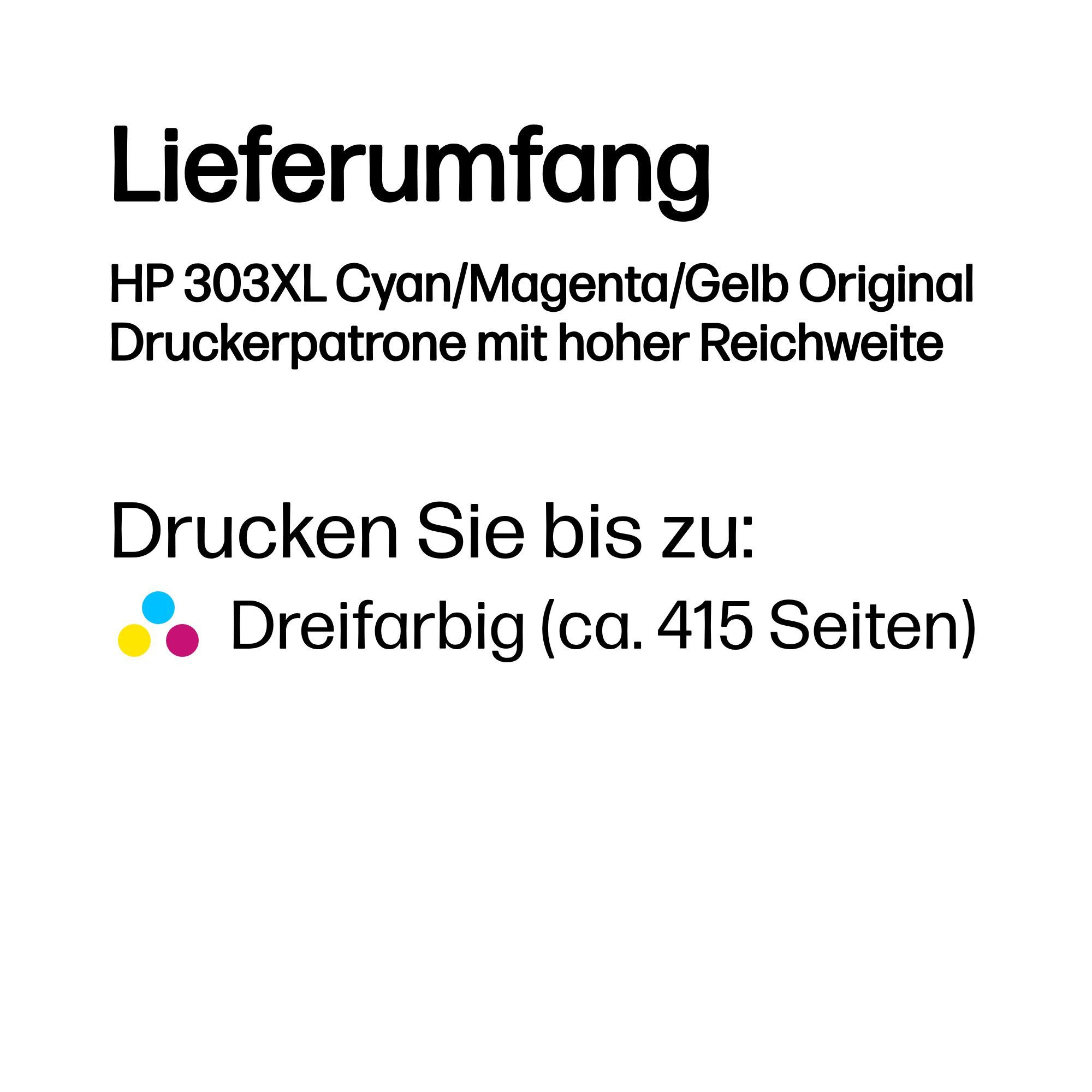 HP 303XL Tri-colour Tintenpatrone – Bild 5 von 5