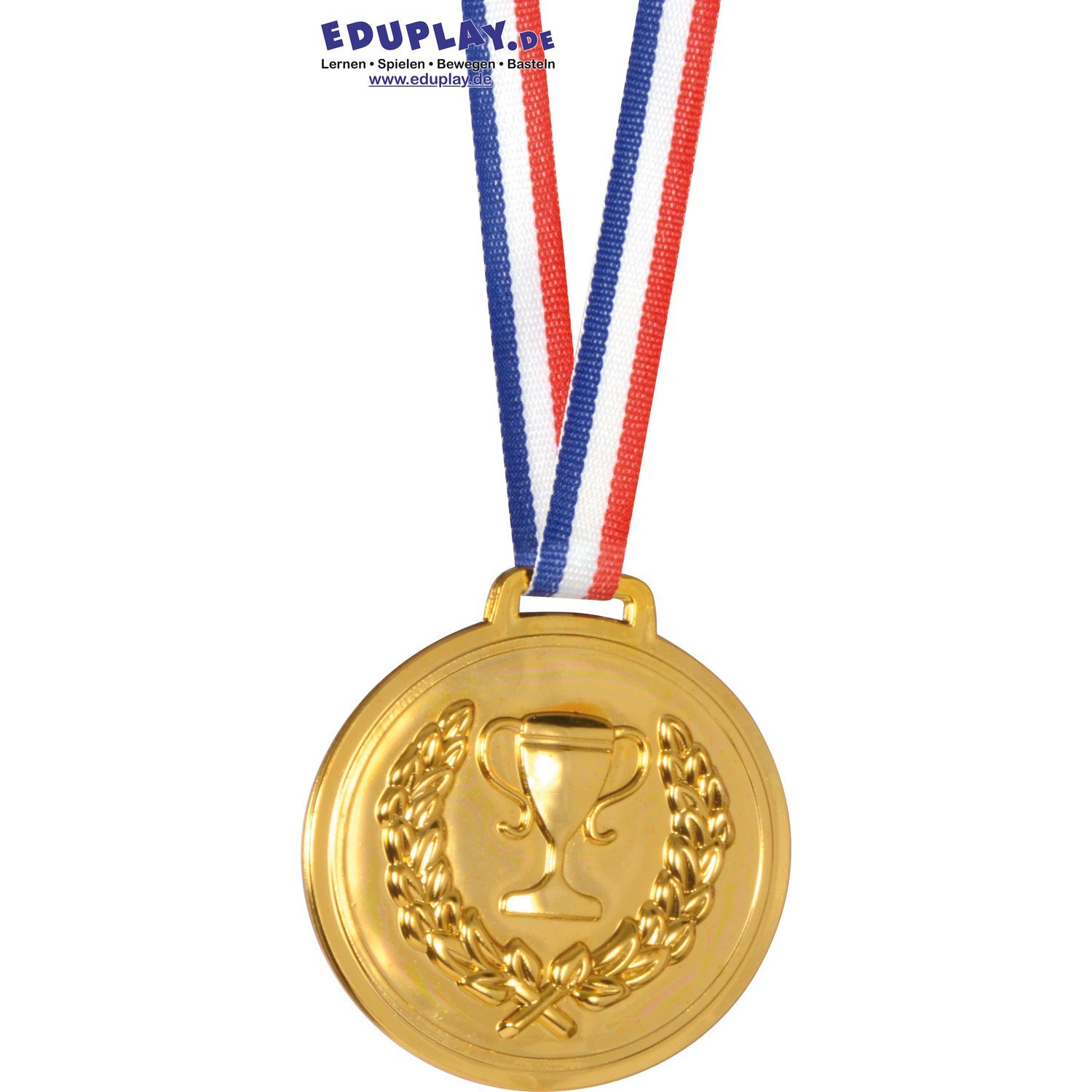 EDUPLAY Lernspielzeug Kunststoff-Medaille mit Sicherheitsverschluss zum Beschriften (1-St)
