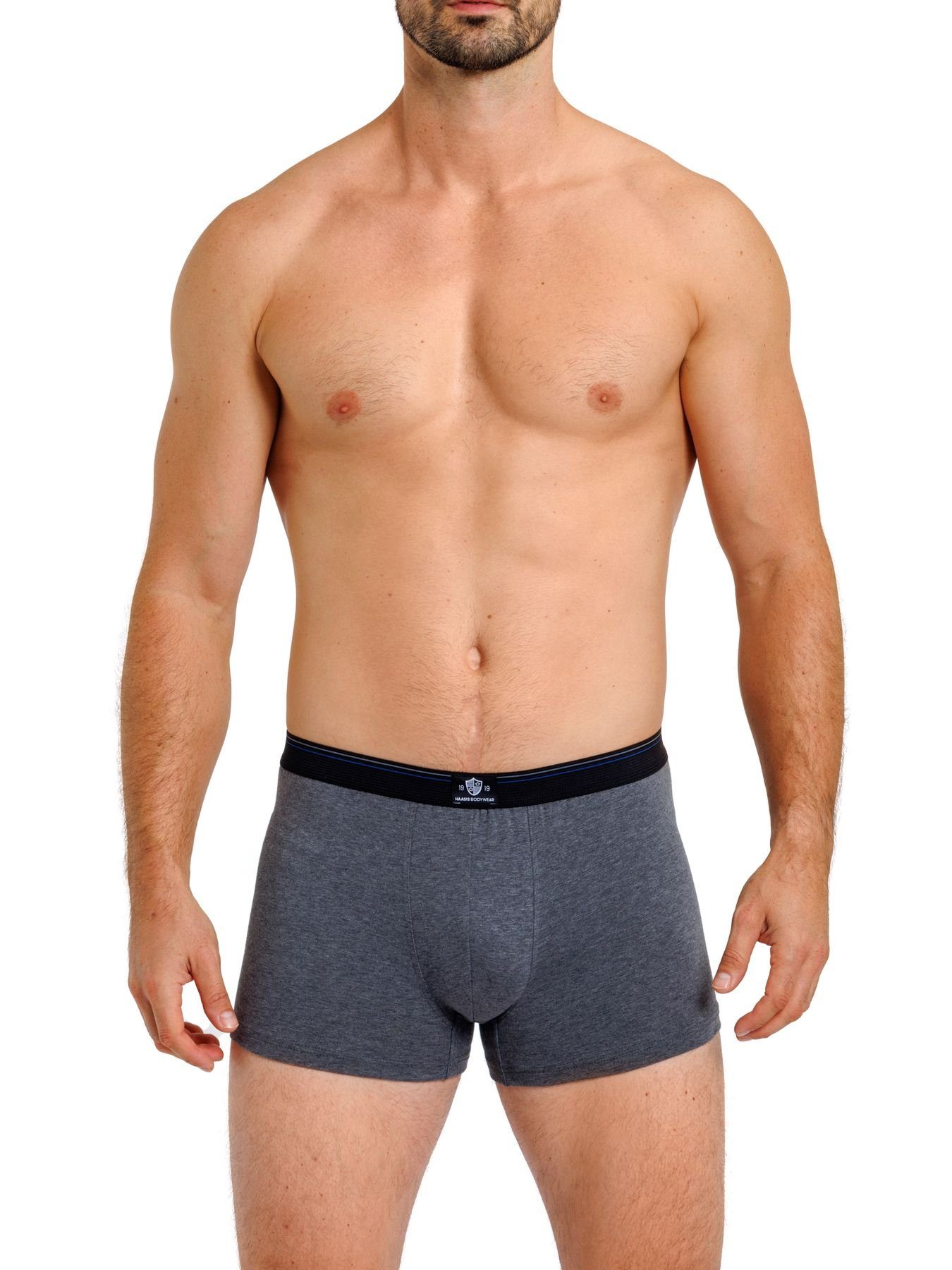 Optimale strapazierfähig Pants Pants 1-St., Passform, Pack) pflegeleicht, 1919 Bodywear HAASIS Retro (Packung, 5er 77556413-carbon hautsympatisch, Herren