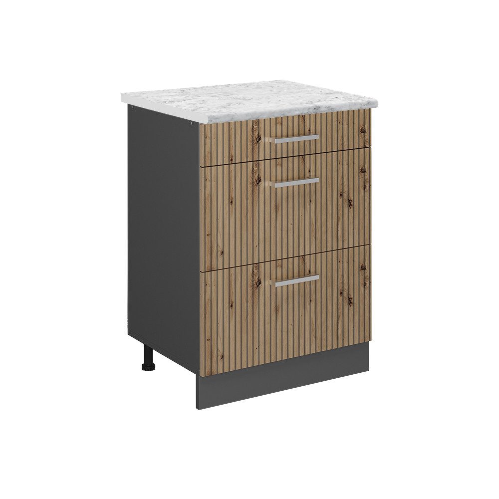 Vicco Unterschrank R-Line, Artisan-Eiche/Anthrazit, 60 cm günstig online kaufen