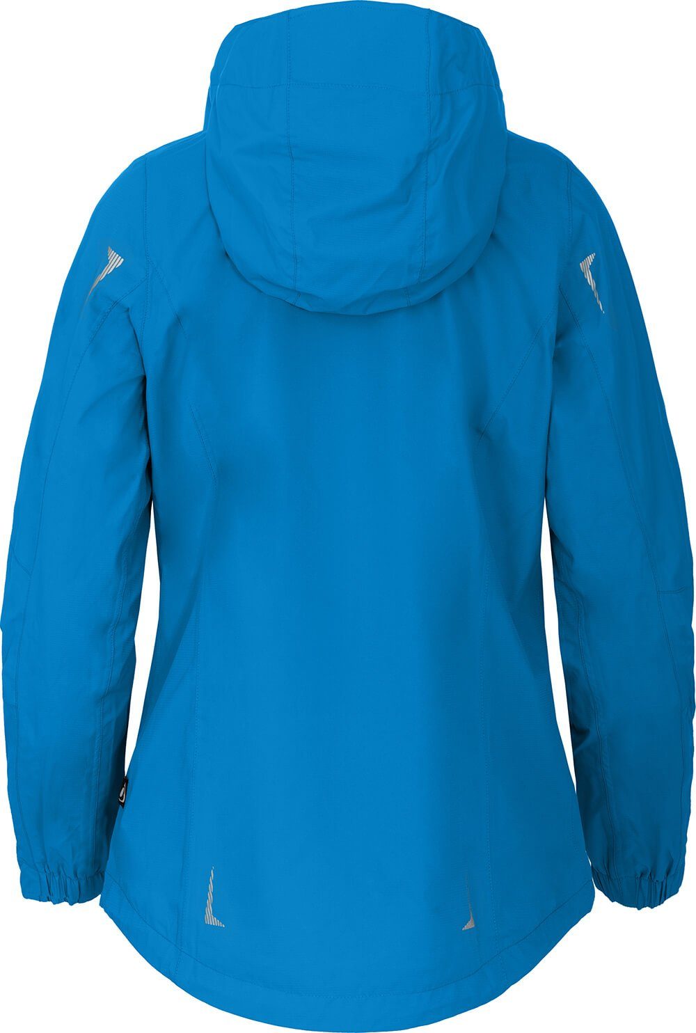 Bergson Outdoorjacke HELLI Damen Regenjacke, Wassersäule, Kurzgrößen, 12000 mm Netzfutter, blau