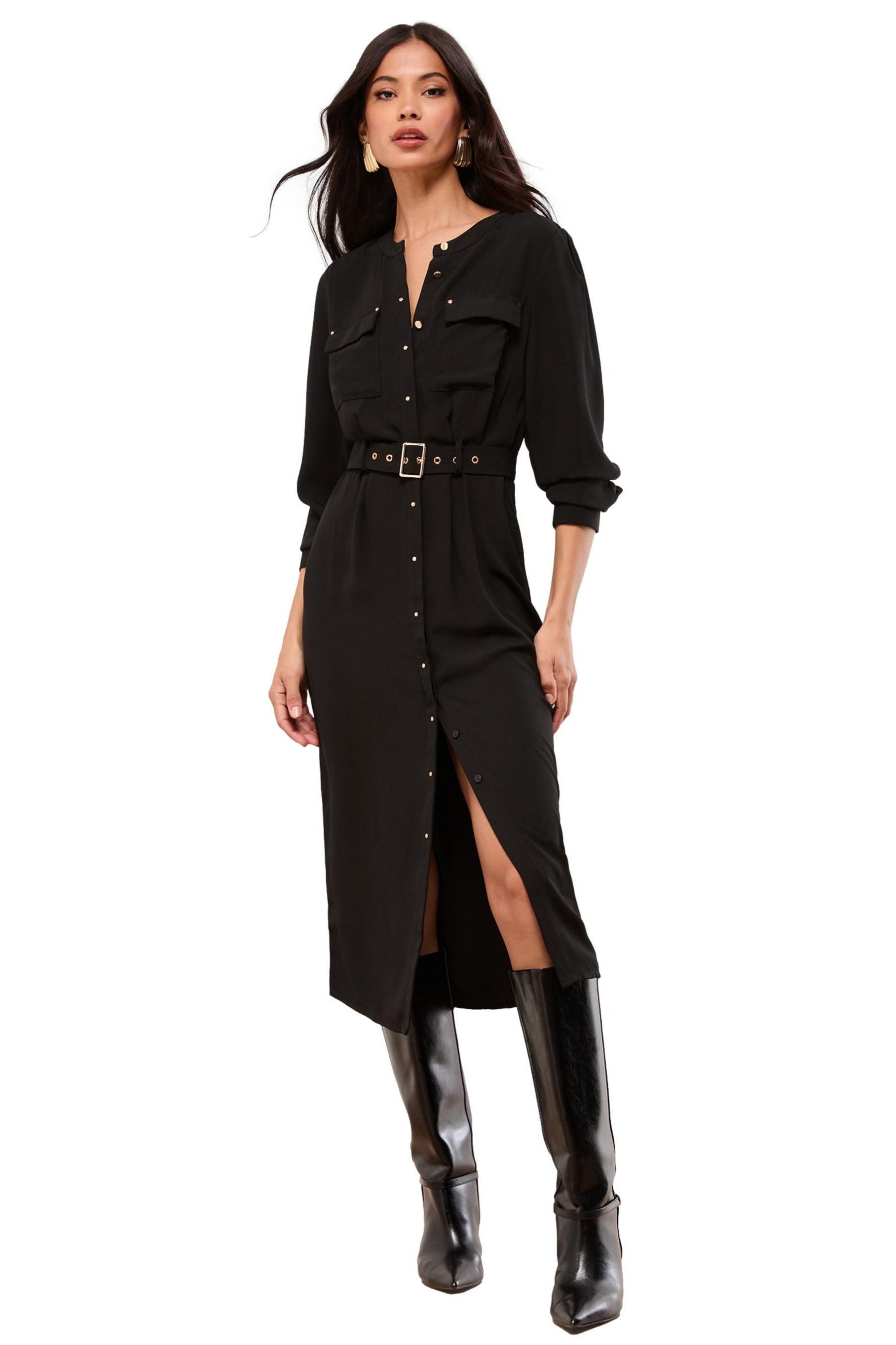 Midikleid Lipsy Midikleid mit Knopfleiste, Petite