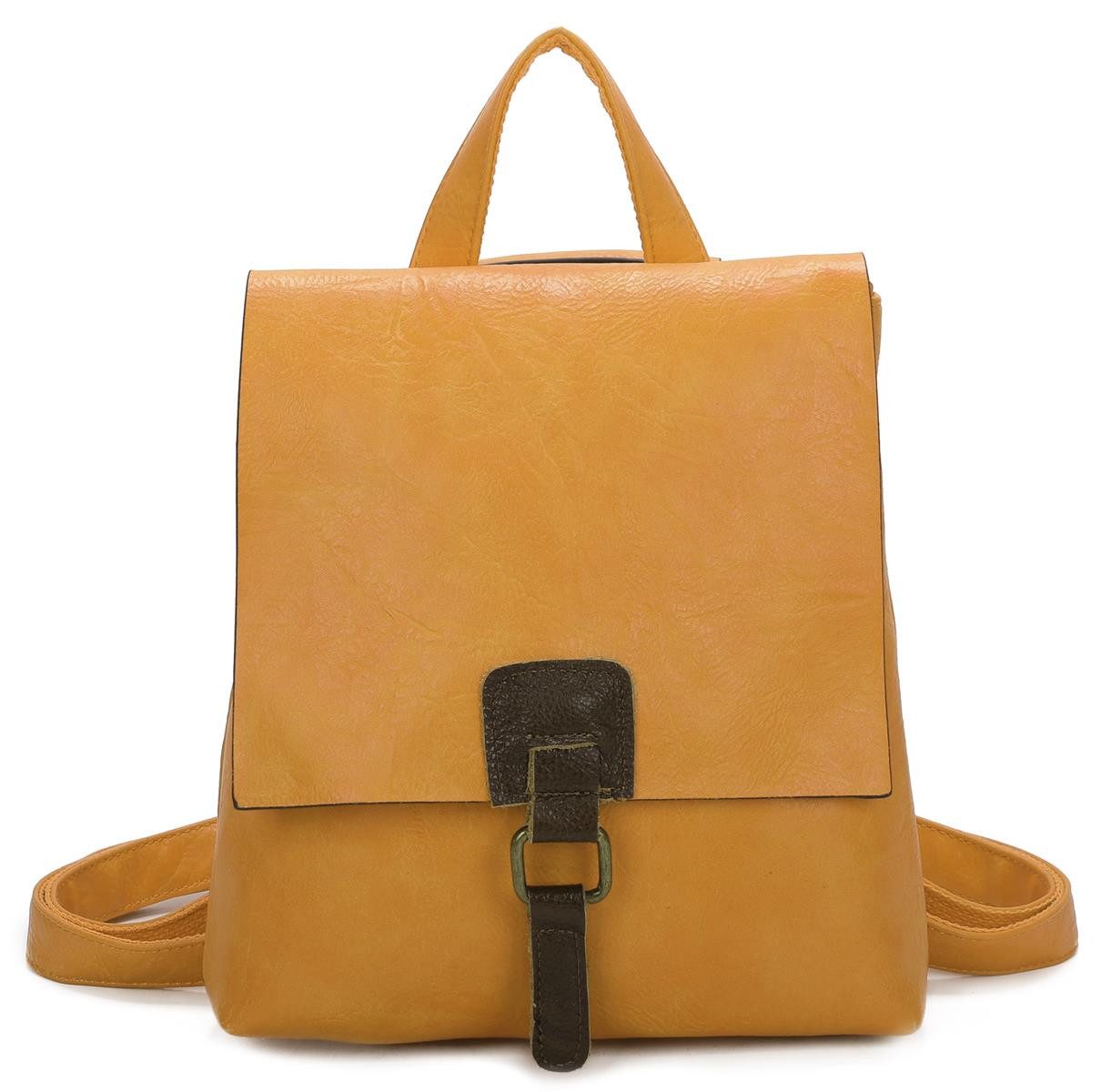 ITALYSHOP24 Rucksack Damen Schultertasche Backpack Umhängetasche günstig online kaufen