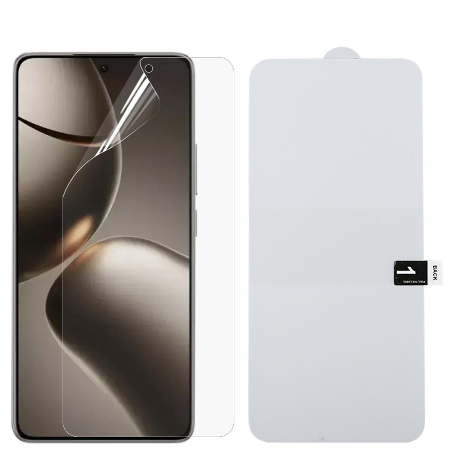 Wigento Handyhülle Für Xiaomi 15T Full Front Screen Hydrogel Display Schutz Folie, Vollbildschutz, Explosion-proof Hydrogel-Film