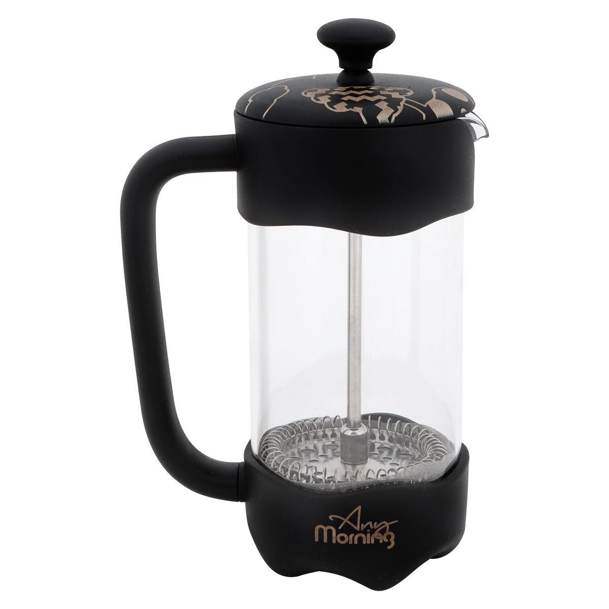 ANY MORNING French Press Kanne Any Morning FY92 French Press Kaffeebereiter, 350 Ml, Schwarz | French Press