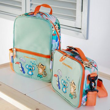 MILK&MOO Kindergartentasche Milk&Moo Jungle Collection Rucksack & Lunchbox Set, 8L + 4L (1-tlg)