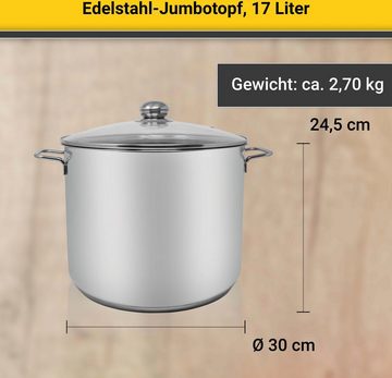 Krüger Kochtopf, Edelstahl (1-tlg), Induktion