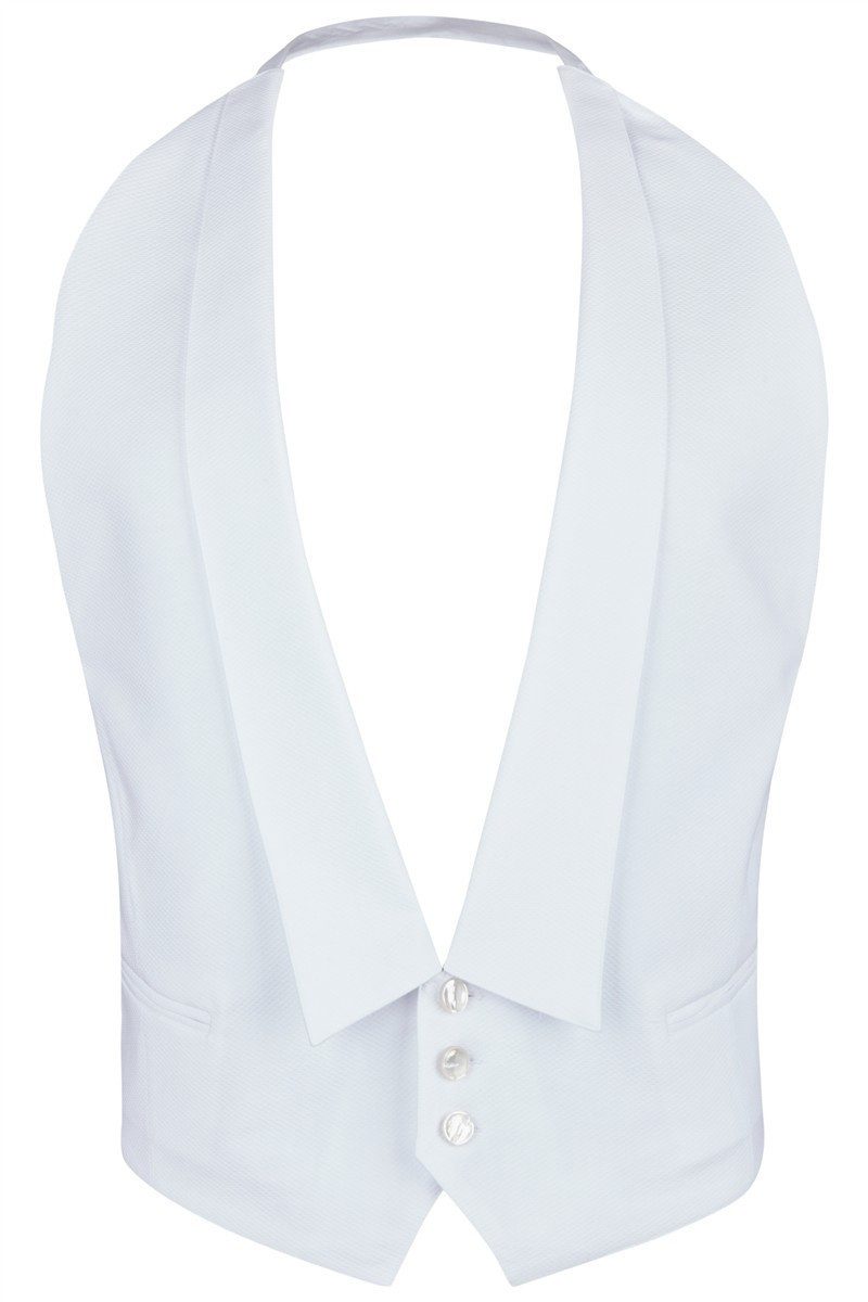 Wilvorst Anzugweste Wilvorst CLASSICs Herren Frack-Weste Classic-Fit Weiß