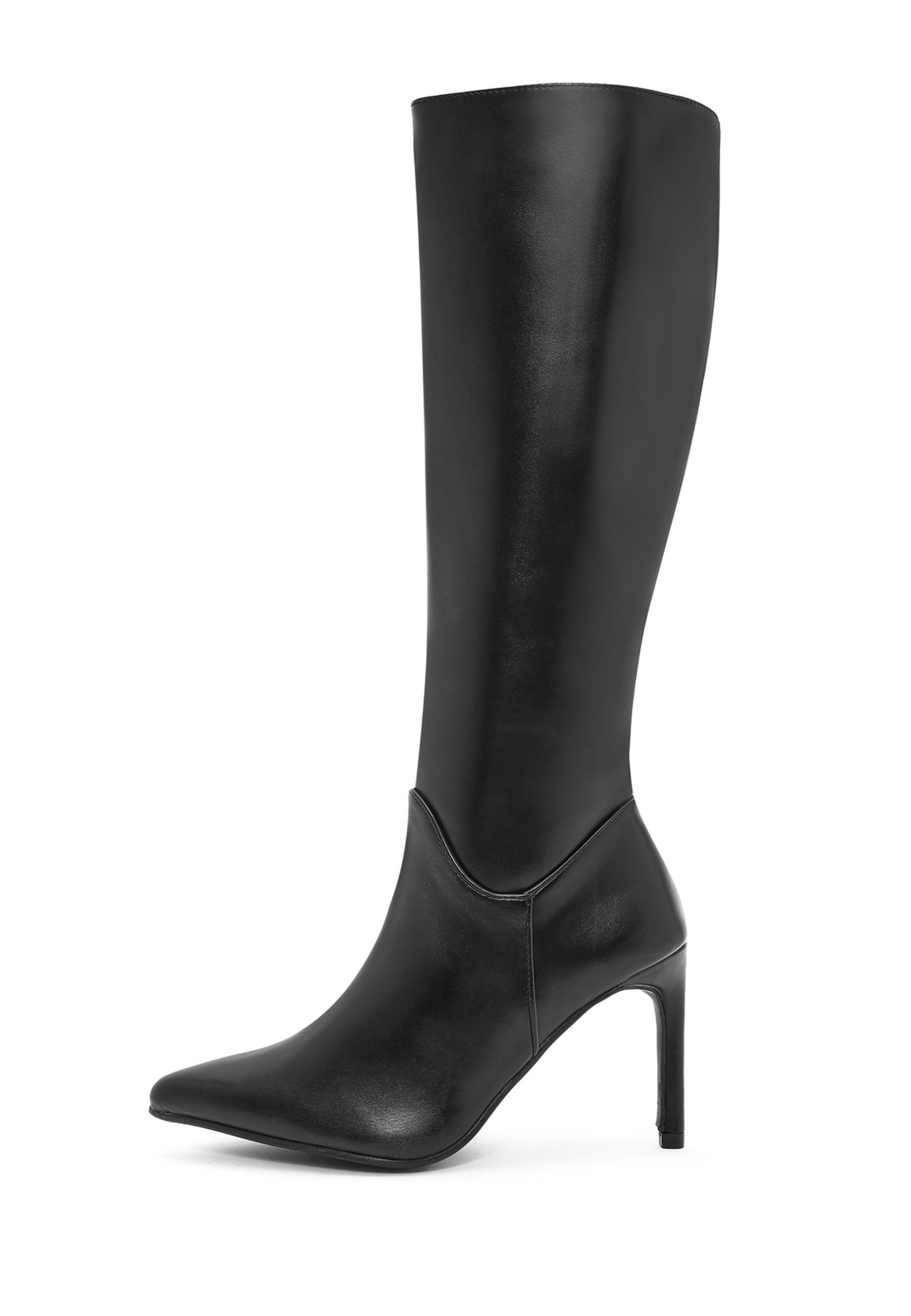Absatzstiefel aus Kunstleder Bootsschuh