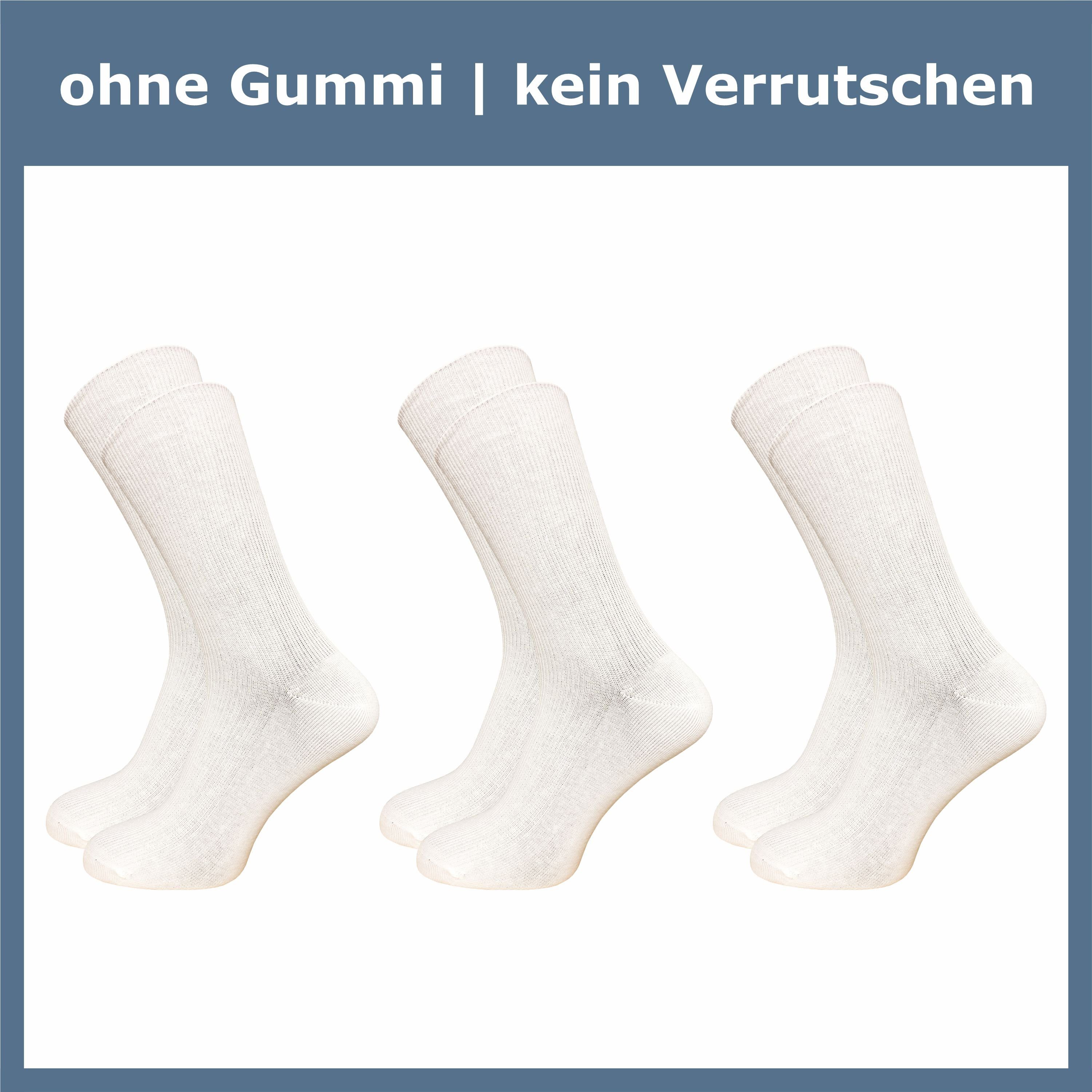 GAWILO Diabetikersocken für Damen und Herren ohne Gummi, extra weit, Venensocke (9 Paar) ohne drückende Naht, mit atmungsaktiver Baumwolle, auch für Senioren