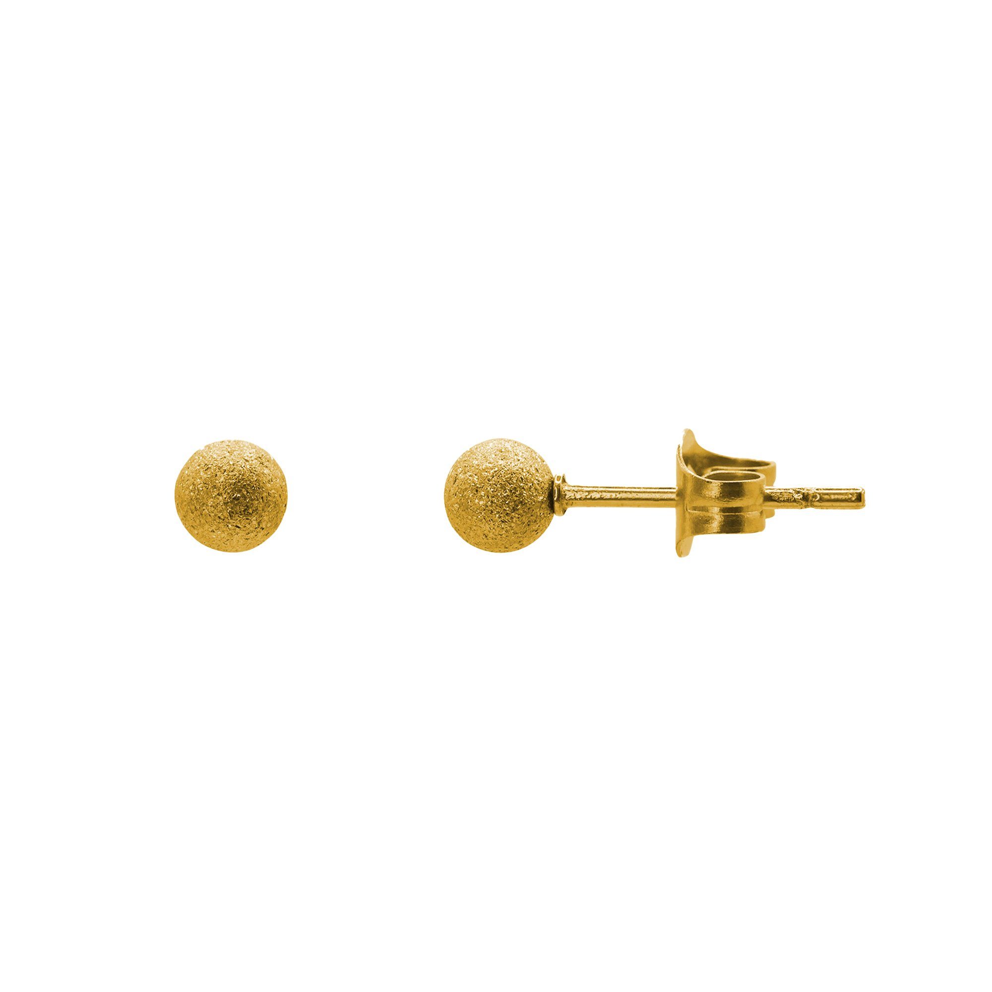 Perle Paar inkl. (Ohrringe, Malte Geschenkverpackung), mit Heideman Ohrringe goldfarben Männer Ohrstecker