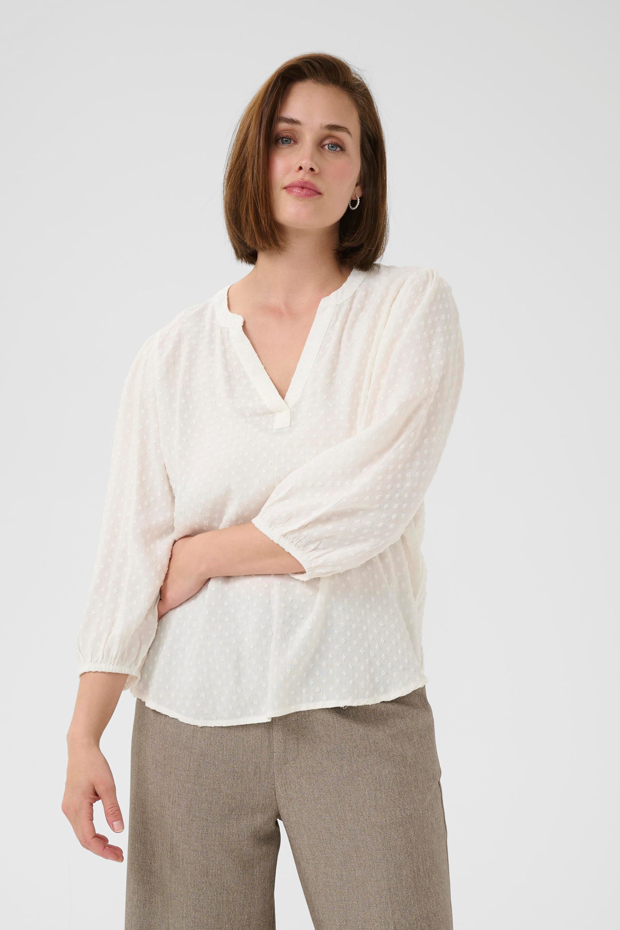 KAFFE Langarmbluse Langarm-Bluse KAannika günstig online kaufen