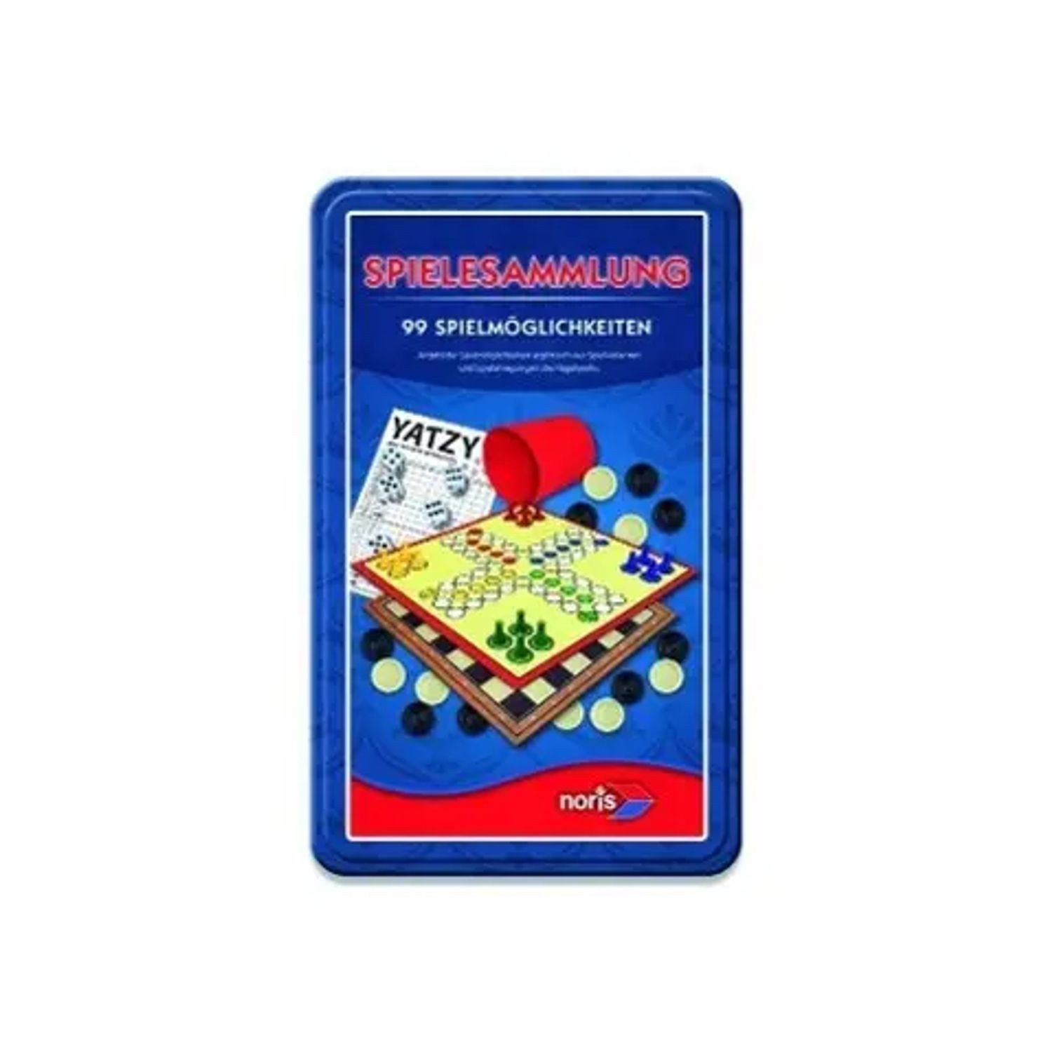 Noris Spiel Spielesammlung 99 Spielmöglichkeiten in Metallbox