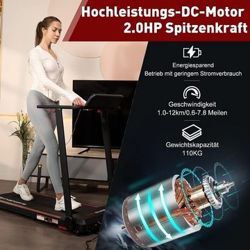 CITYSPORTS Laufband Elektrisches Laufband, Klappbar leise,bis 150kg Laufband für Zuhause (Klappbares Lauf Band Elektrisch, Walking Pad, Treadmill für Zuhause, Sportgeräte für Zuhause, für abnehmen Sport, für Haus, Joggen), Laufbänder, Winter laufen, Sport