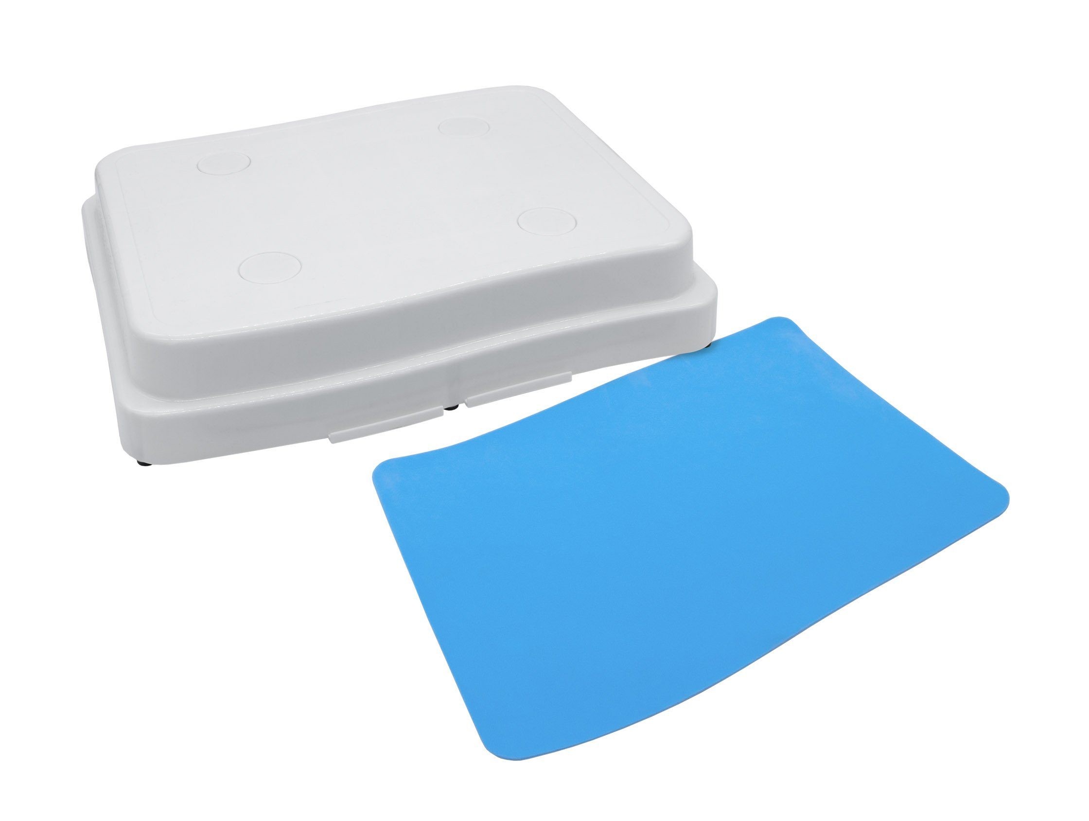 Spetebo Tritthocker Trittstufe stapelbar weiß - 50 x 40 cm (Set, 1 St., 1er), Antirutsch Badezimmer Tritthocker