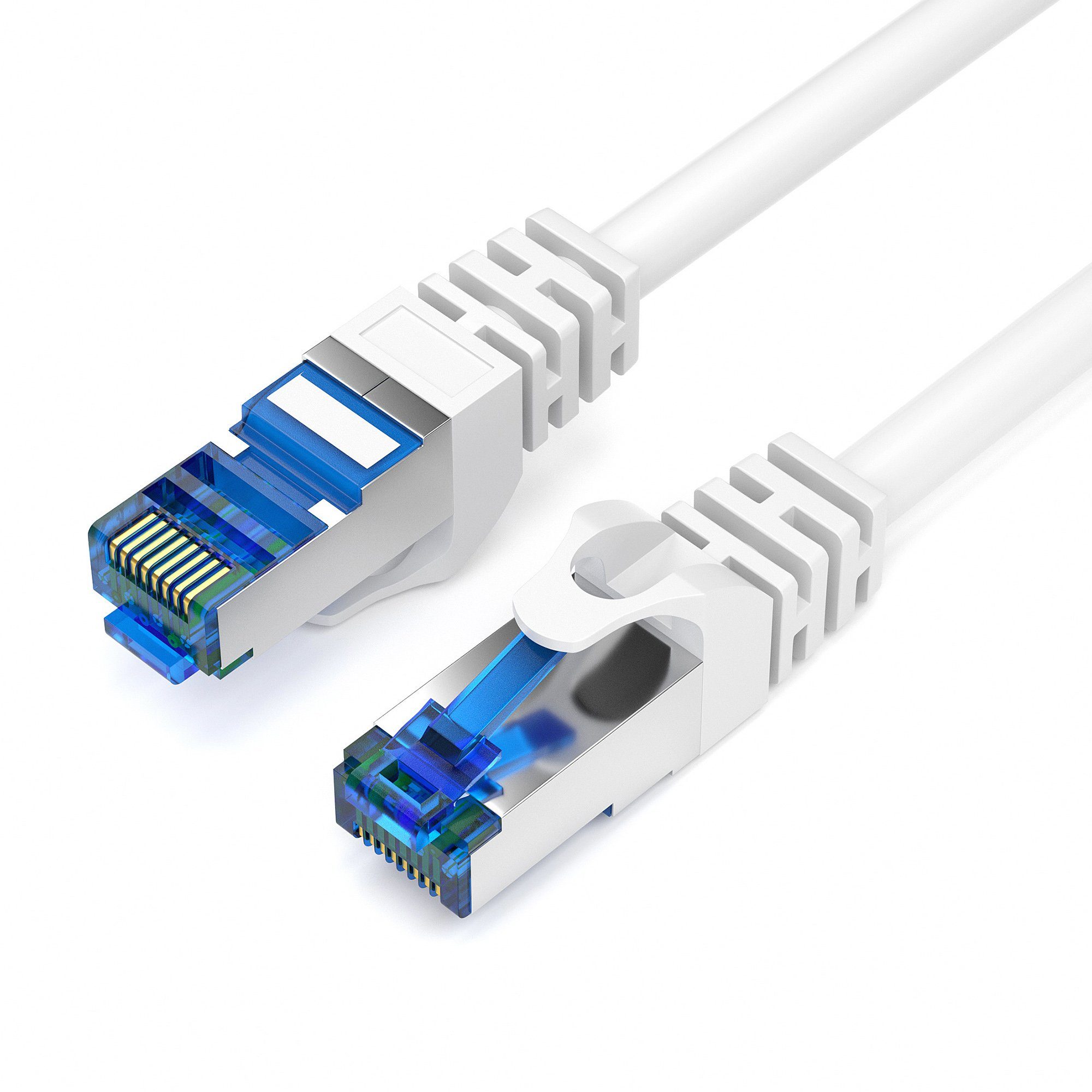 JAMEGA CAT 7 Patchkabel Ethernet RJ45 Netzwerkkabel Rohkabel LAN Kabel LAN-Kabel, CAT.7, RJ-45 Stecker (Ethernet) (50 cm)