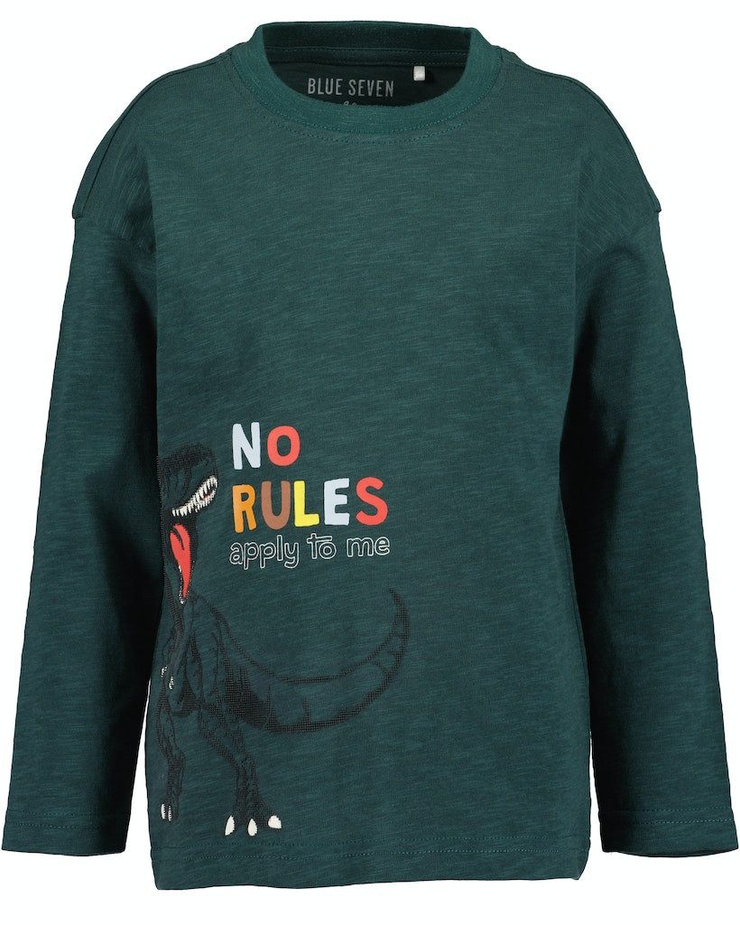 Langarmshirt Blue Seven Jungen Langarmshirt T-Rex tanne grün