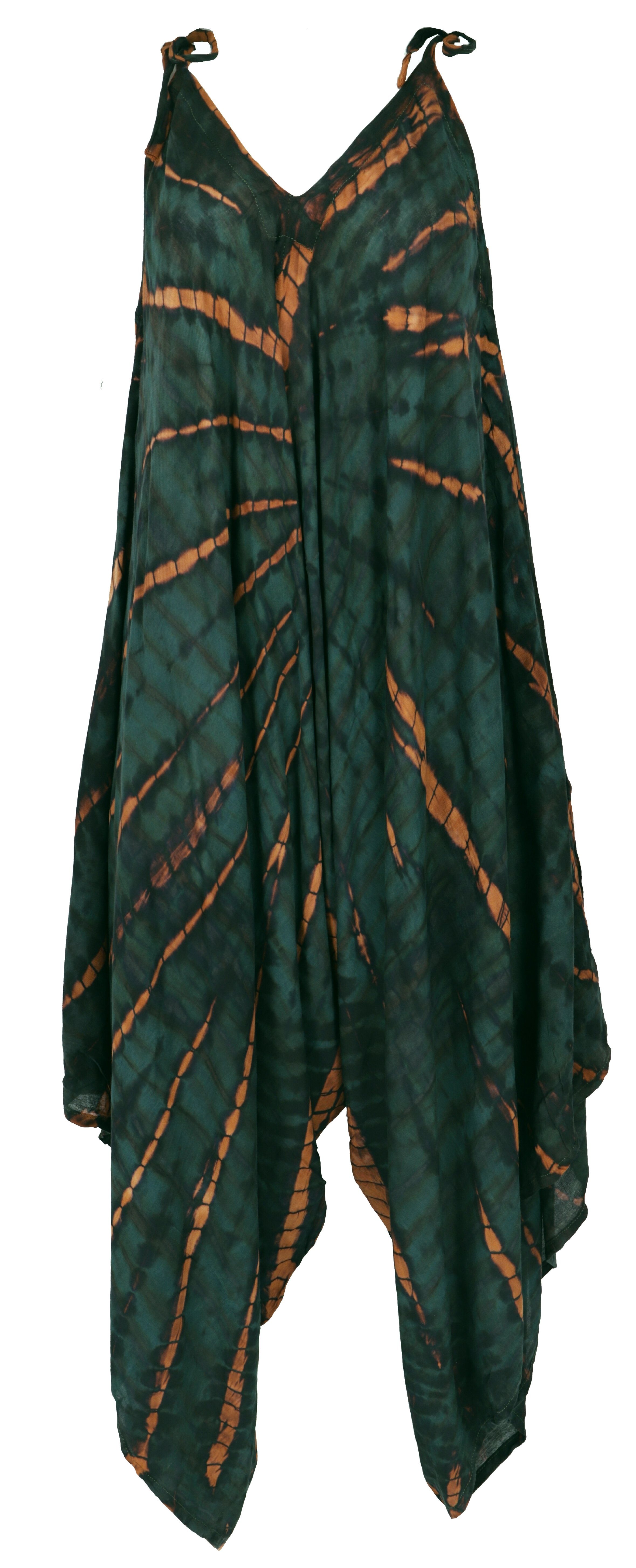 Guru-Shop Relaxhose Boho Batik Jumpsuit, Sommer Overall, Hosenkleid..  alternative Bekleidung