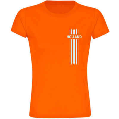 multifanshop T-Shirt Damen Holland - Streifen - Frauen