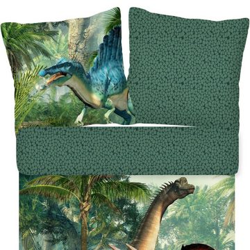 Kinderbettwäsche Dinos Trendy Bedding, ESPiCO, Renforcé, 2 teilig, Dinosaurier, Urwald