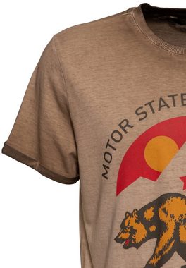 KingKerosin T-Shirt Motor State CA mit Frontprint