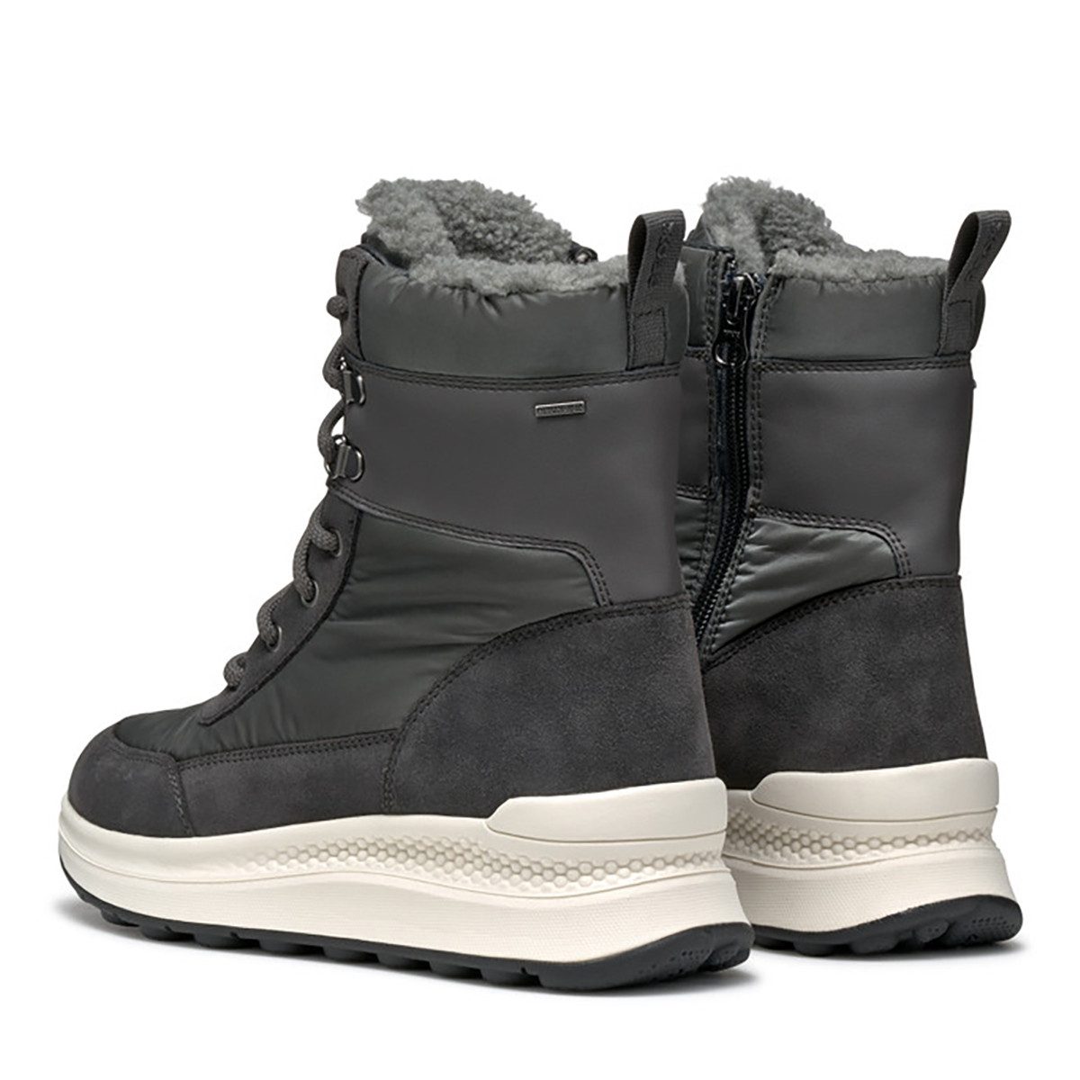 Geox GEOX D46WPA 0FU22 C9002, Warmfutter, Boots, Grau, dunkel, Damen Stiefel