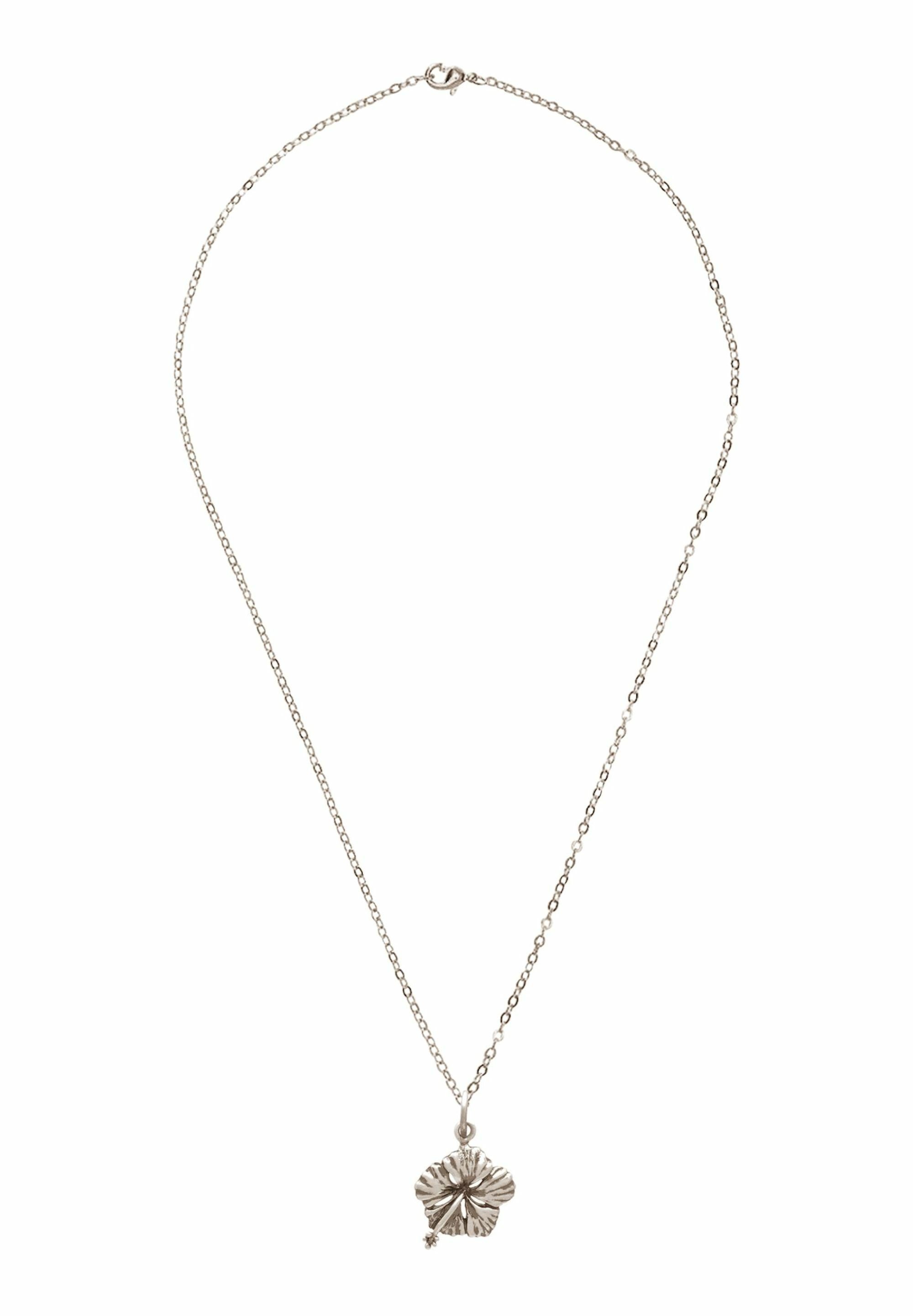 GEMSHINE Kette mit Anhänger Hibiskus Blüte mehr