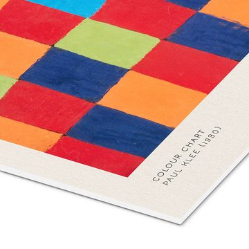 Posterlounge Forex-Bild Paul Klee, Colour Chart, Wohnzimmer Grafikdesign