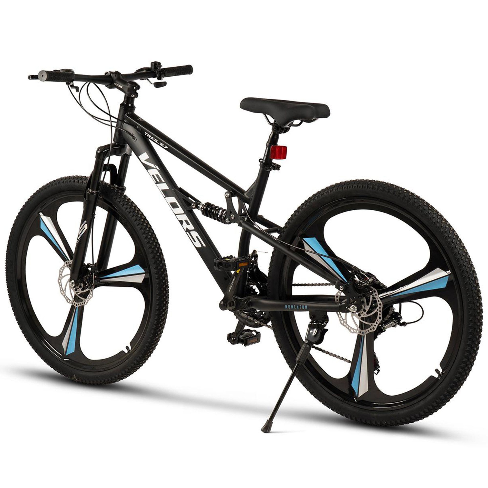 Velors Mountainbike 27.5 29 Zoll Fahrrad für Herren Damen, 21 Gang Tourney Schaltwerk, Kettenschaltung, (Magnesiumfelgen mit 3 Speichen), Kettenschaltung Jugendfahrrad MTB Fully Fahrrad
