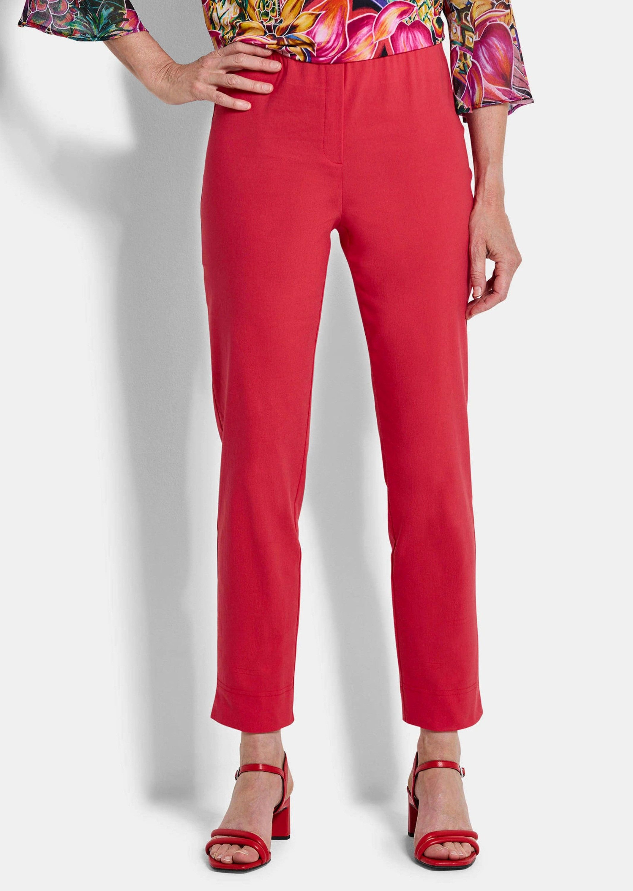 GOLDNER Stoffhose Kurzgröße: Elegante 7/8-Hose mit Schlupfbund Stilvolle St günstig online kaufen