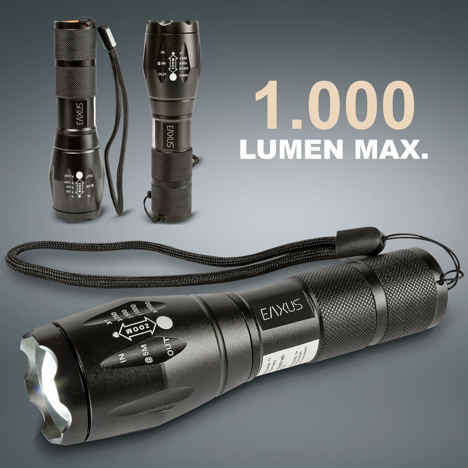 LED Taschenlampe Taktische Taschenlampe Zoombar