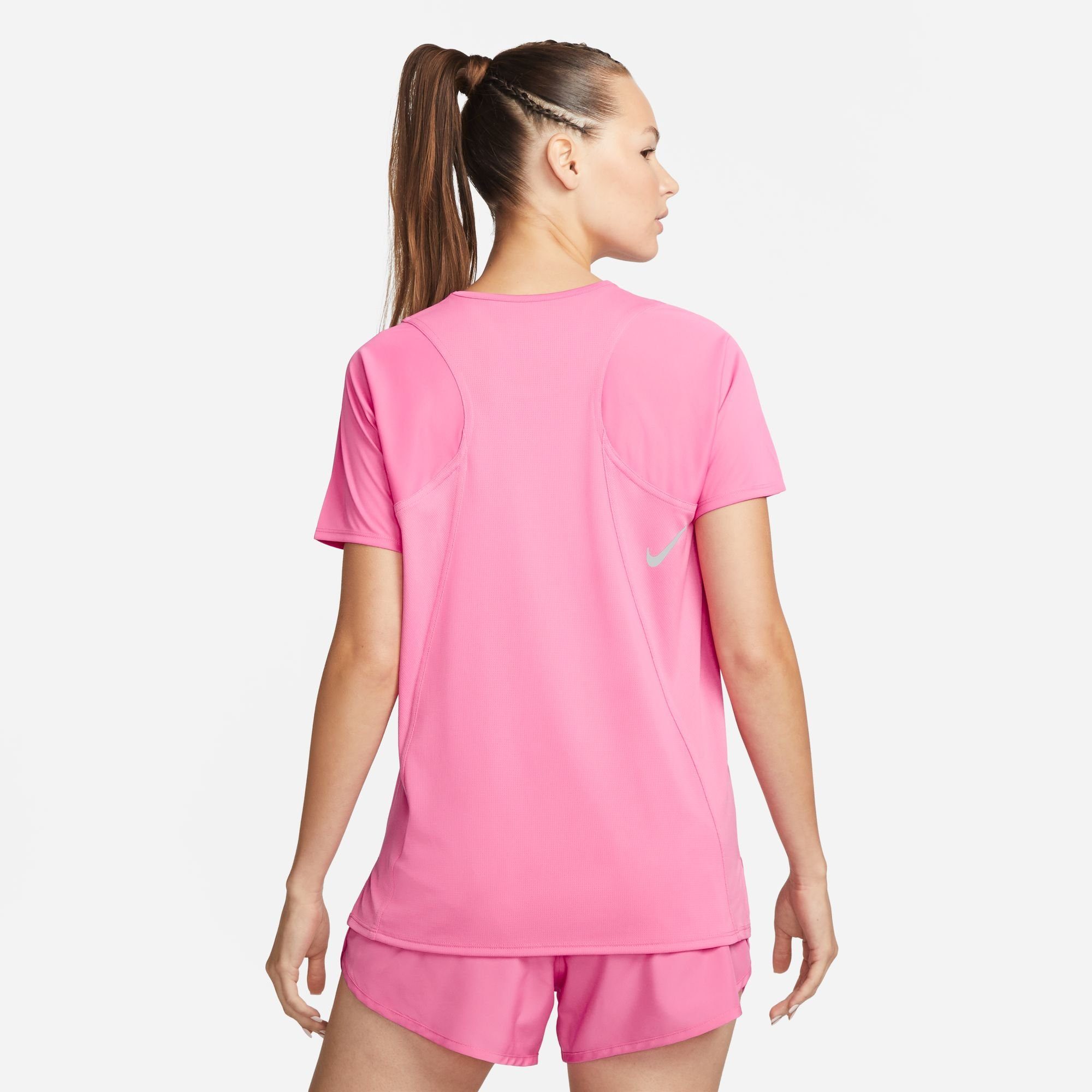 Nike Laufshirt DRI-FIT RACE WOMEN'S TOP SHORT-SLEEVE rot RUNNING