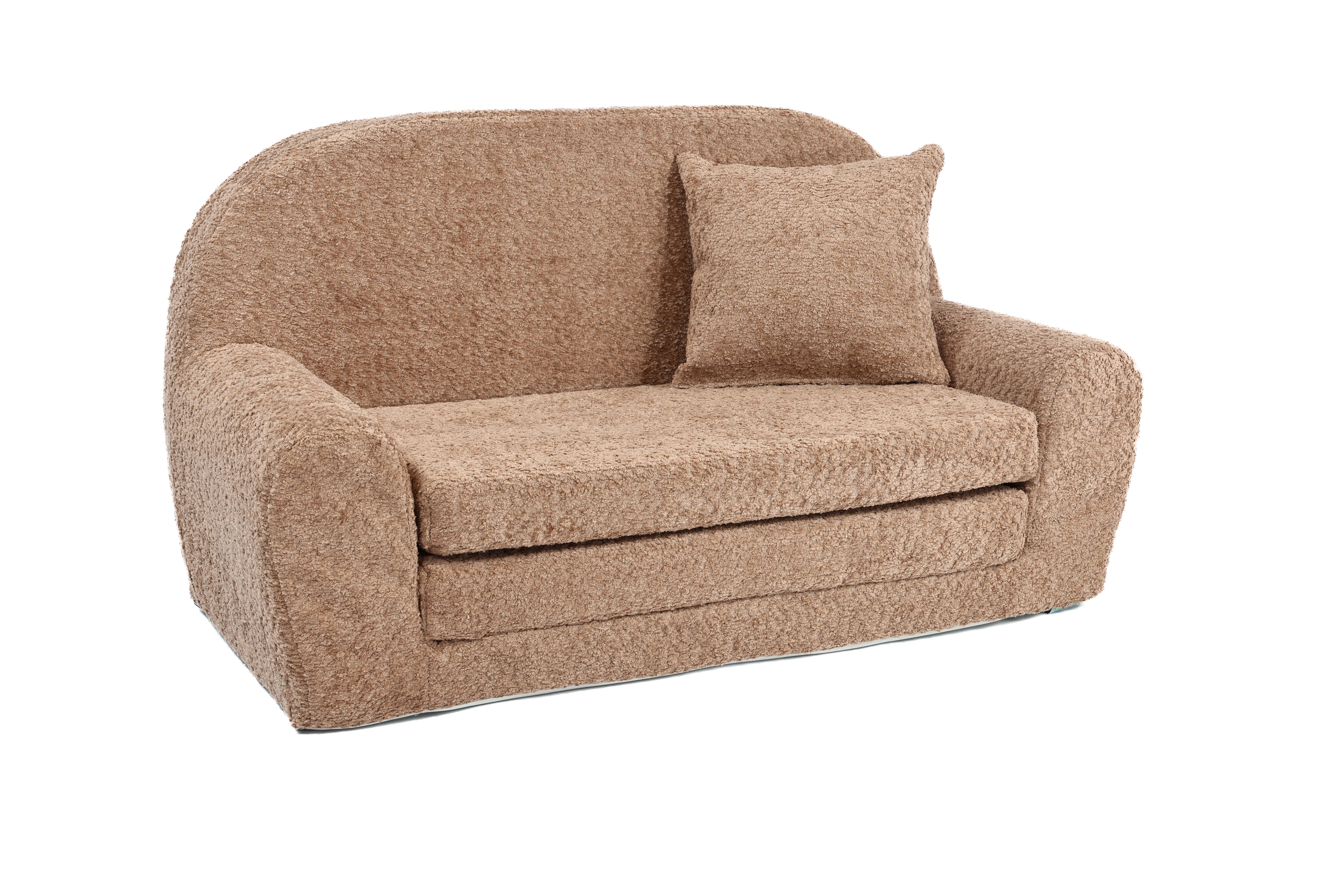 FORTISLINE Kindersofa Mini-Sofa Kindersofa Spielsofa aus Teddy-Stoff auskla günstig online kaufen