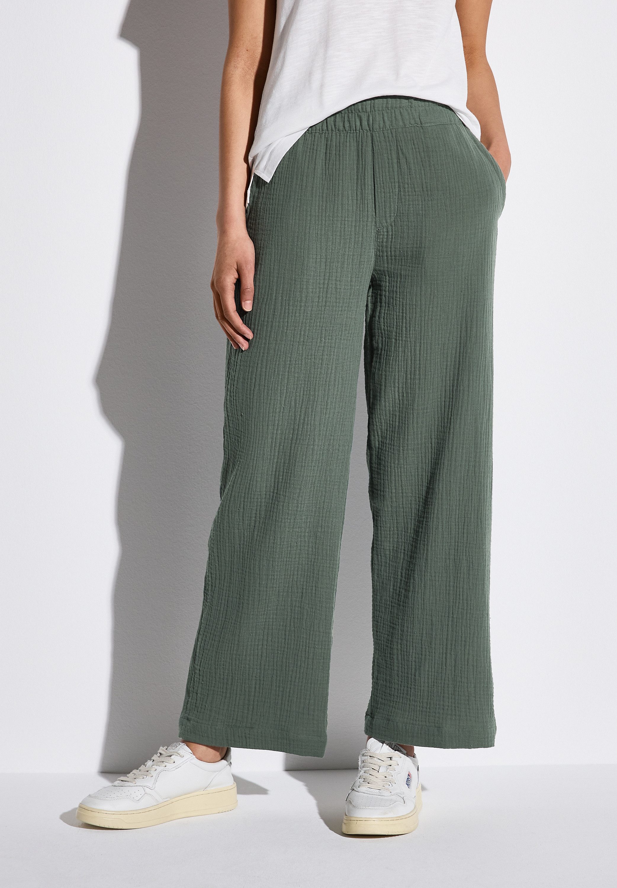 STREET ONE Stoffhose High Waist günstig online kaufen