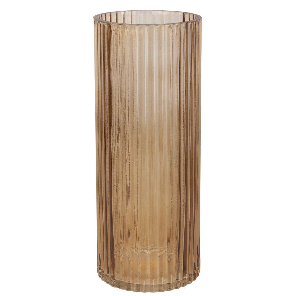 MICA Dekovase Vase rund mit Rillen - ca. 25 cm günstig online kaufen