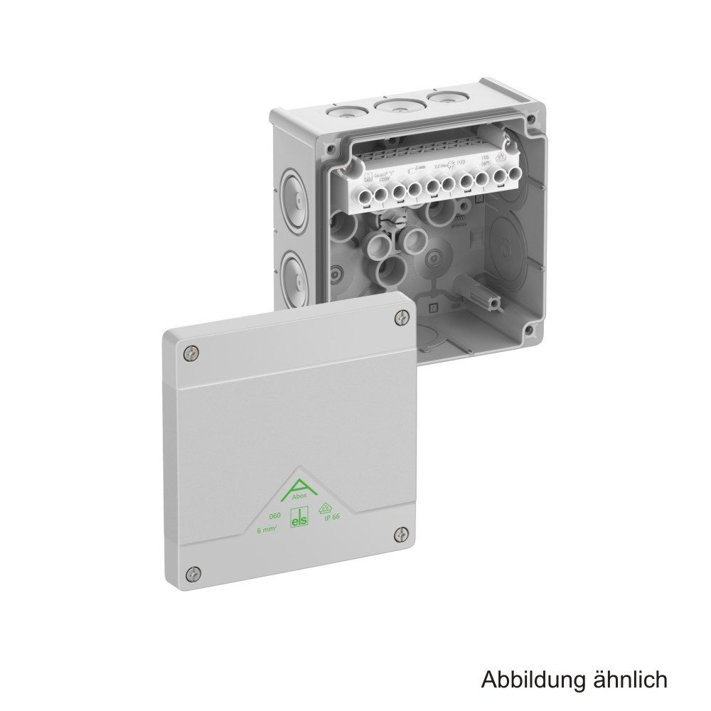 SPELSBERG Spelsberg Abox 060 Abzweigkasten, 5x 6 mm², IP66, 127 x 127 x 70mm, 80 Audio- & Video-Kabel
